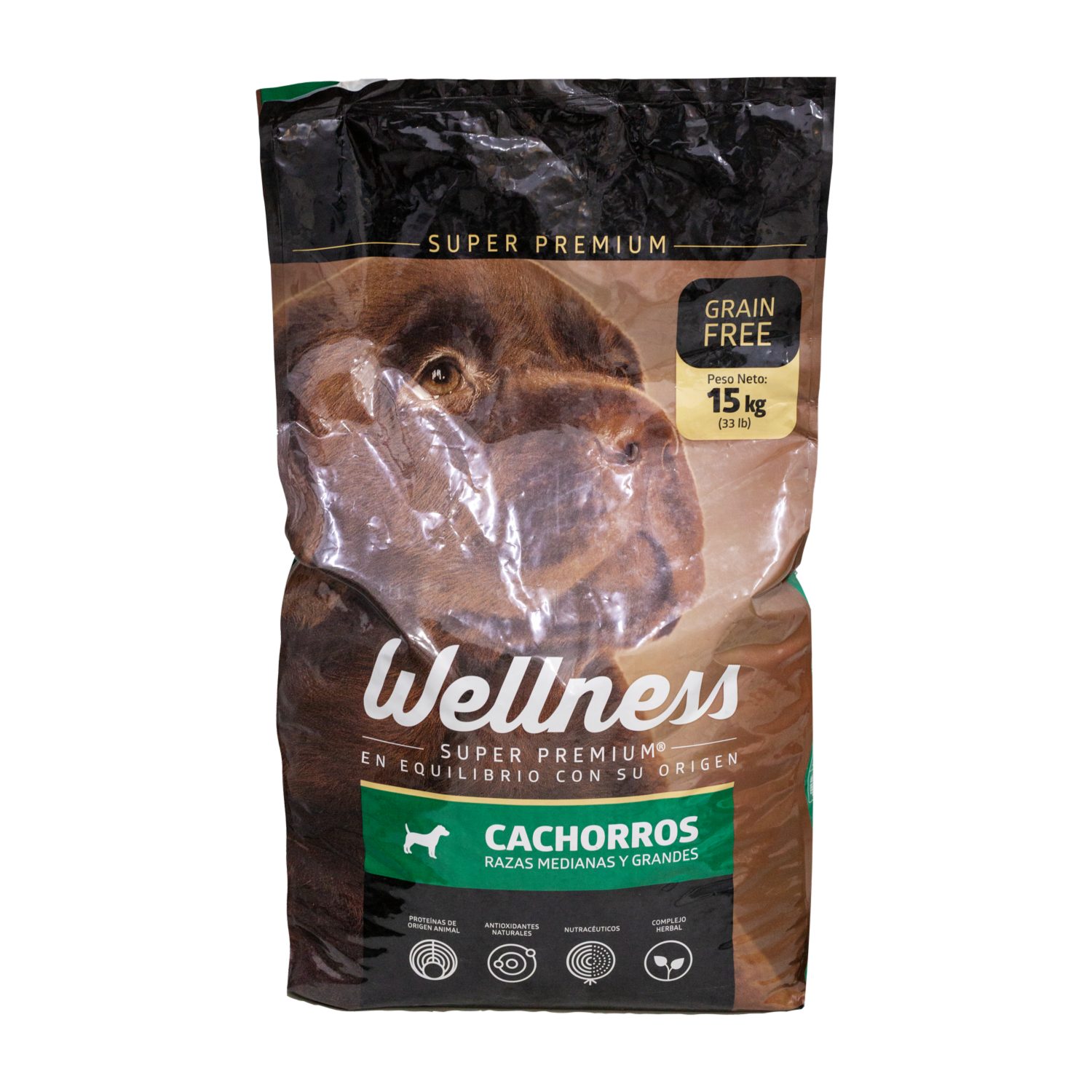 Alimento Para Perros Super Premium Cachorros Razas Medianas Y Grandes WELLNESS 15000 G