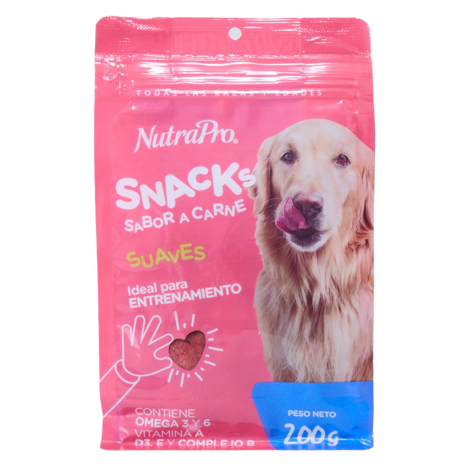 Snack Para Perros Suaves Sabor A Carne NUTRAPRO 200 G
