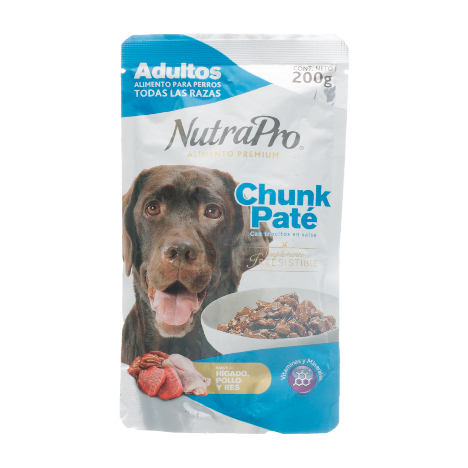 Alimento Húmedo Para Perros Adultos Chunk NUTRAPRO 200 G