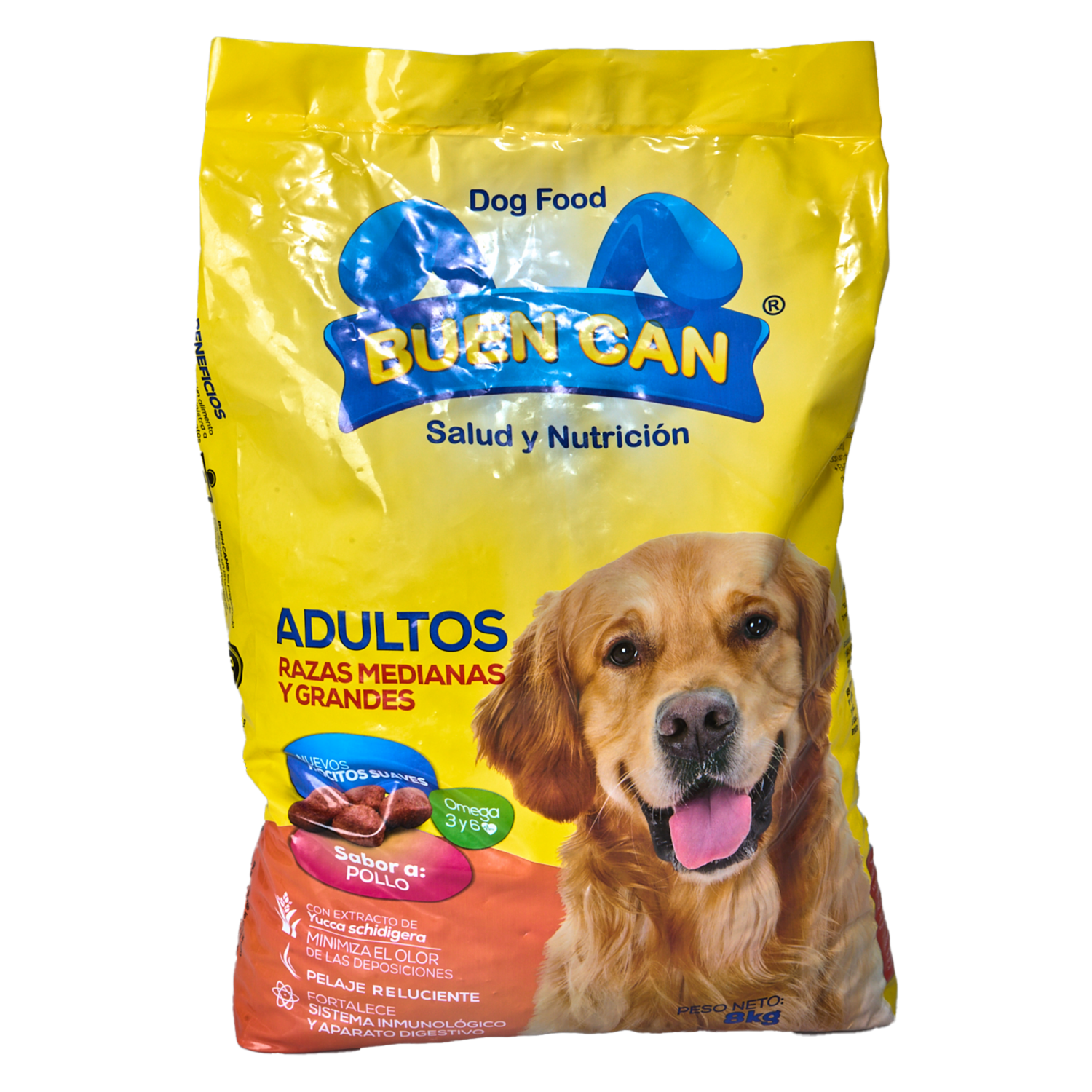 Alimento Para Perros Adulto Raza Mediana Grande Pollo BUEN CAN 8 Kg