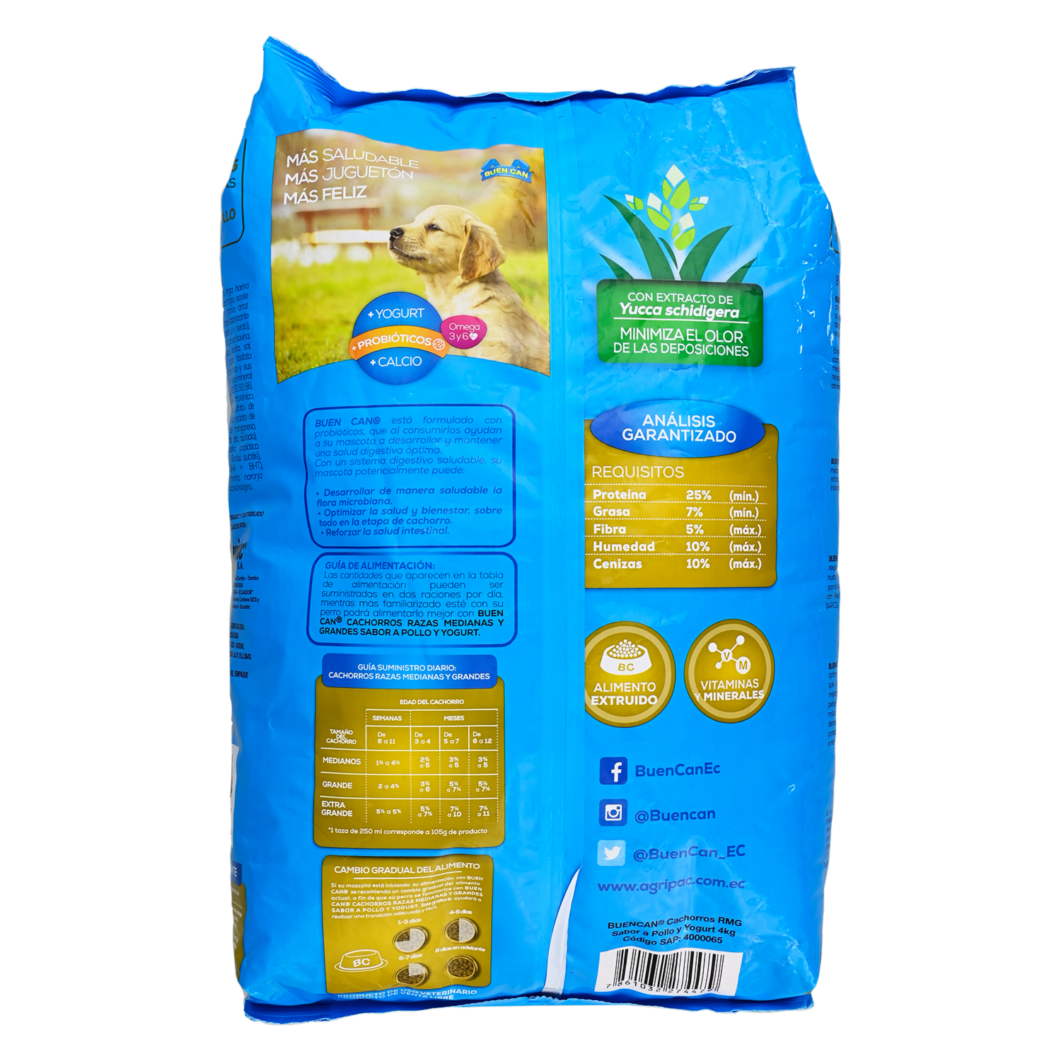 Alimento Para Perros Cachorros Razas Medianas Y Grandes BUEN CAN 4 Kg