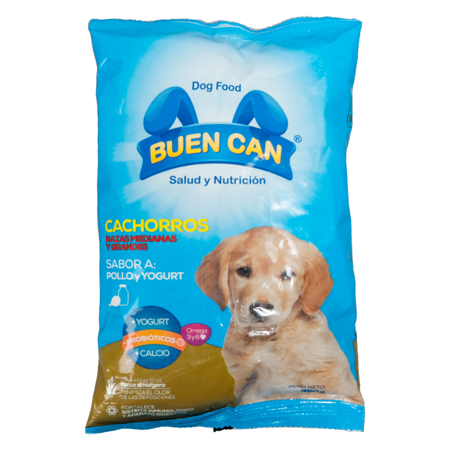 Alimento Para Perros Cachorros Sabor A Pollo Con Yogurt BUEN CAN 450 G