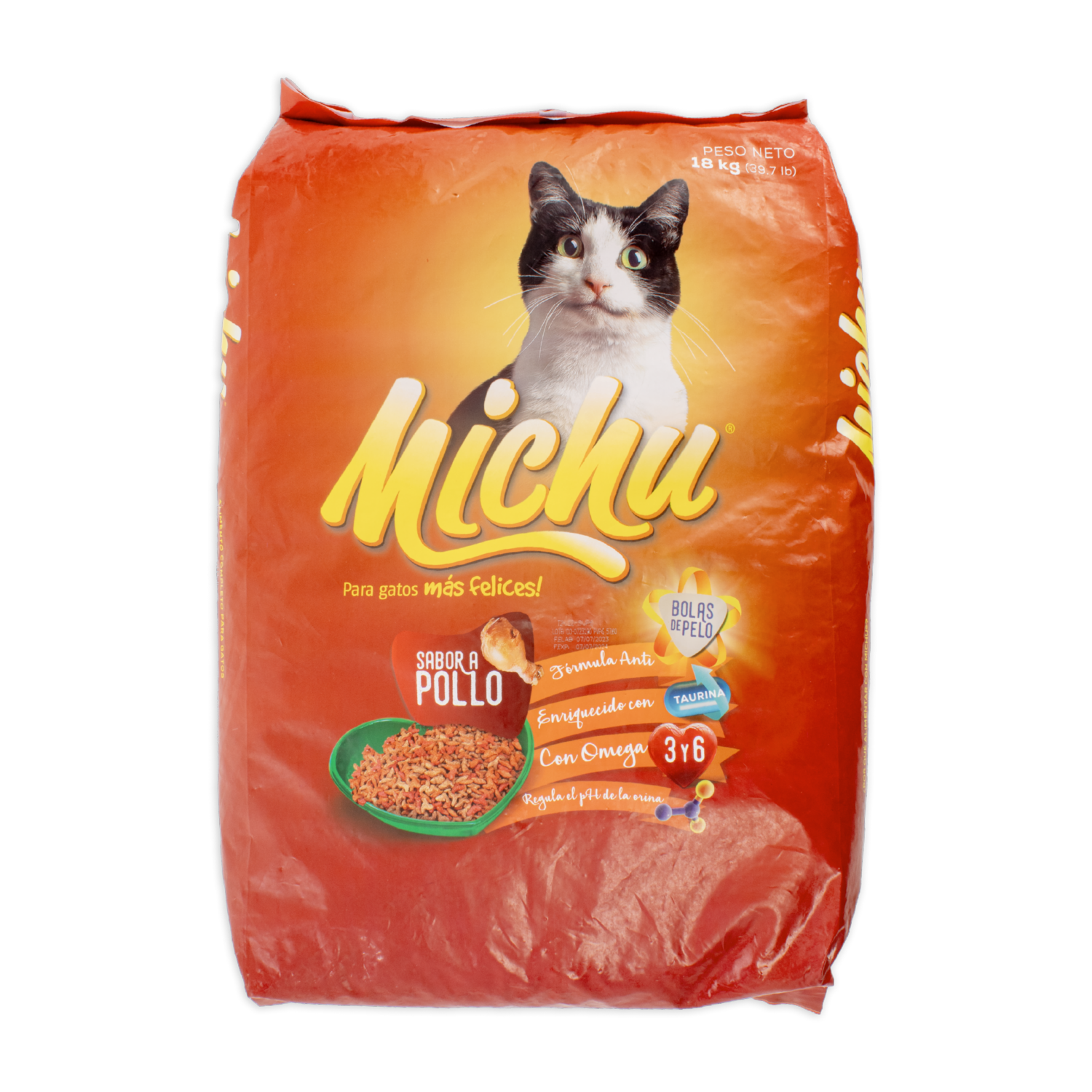 Alimento Para Gatos Sabor A Pollo MICHU 18 Kg