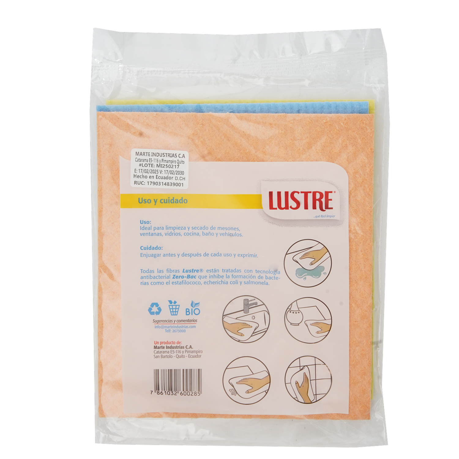 Paño Absorbente Absorbente LUSTRE X 3 Uds