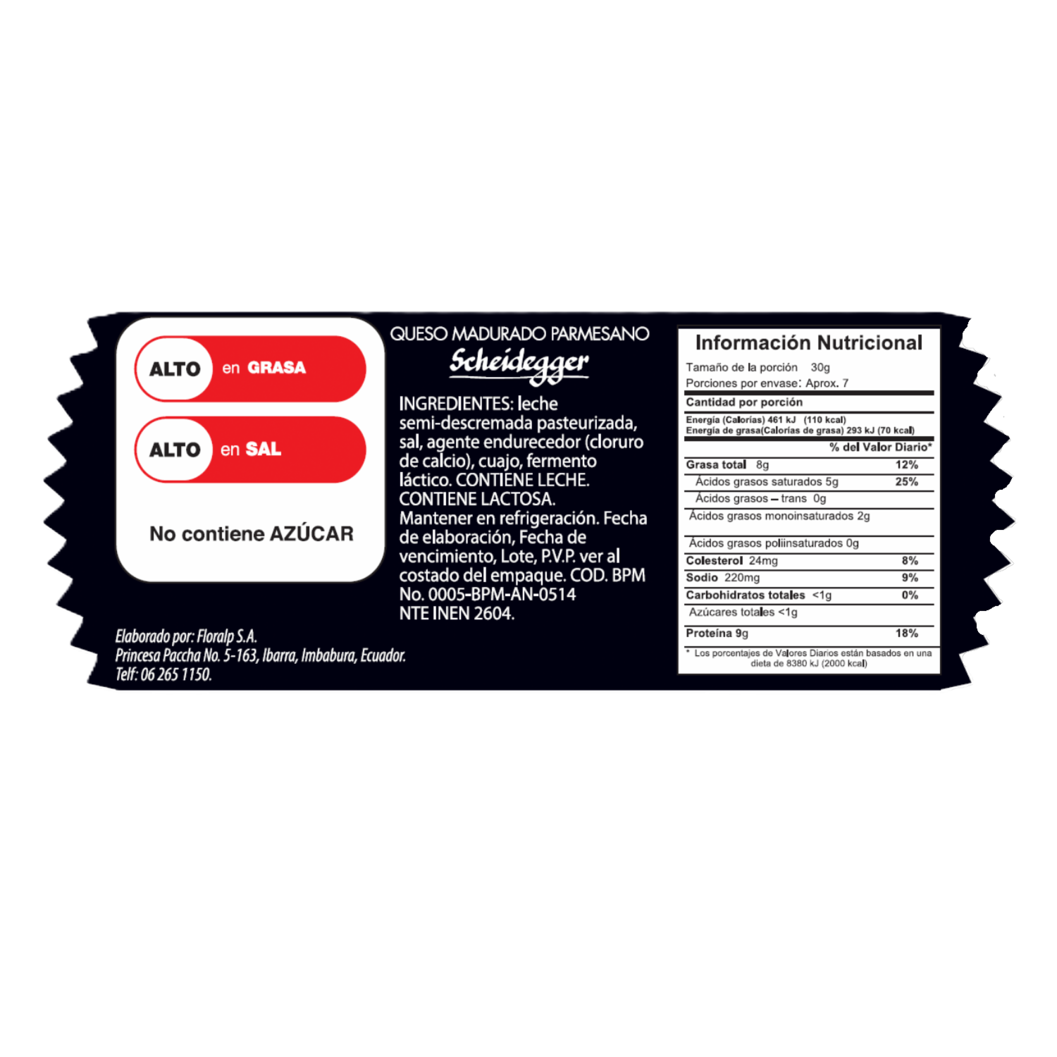 Queso Parmesano Cuña SCHEIDEGGER 200 G