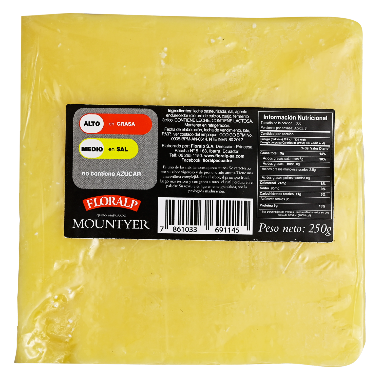 Queso Mountyer Reserva Especial Cuña FLORALP 250 G