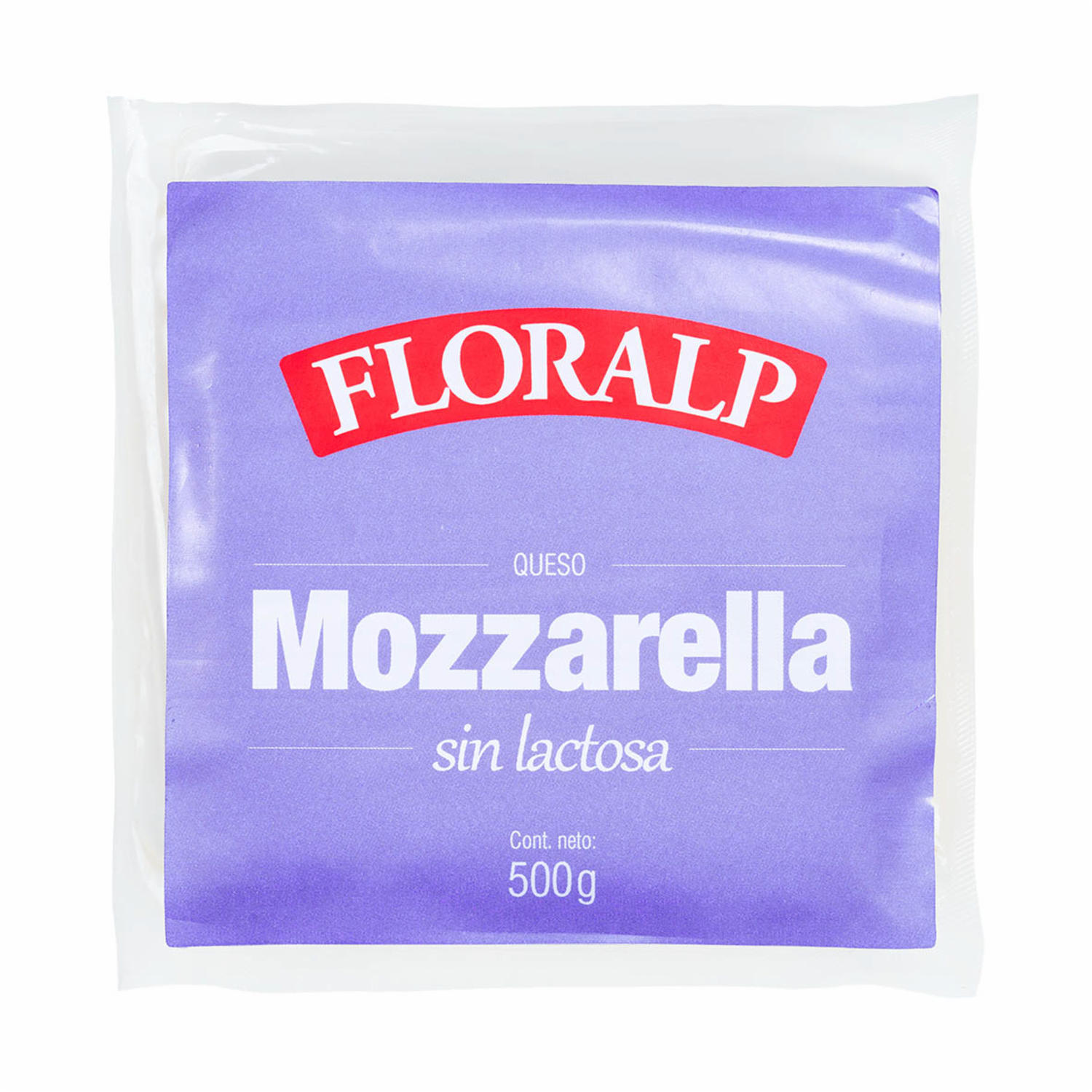 Queso Mozzarella Sin Lactosa FLORALP 500 G