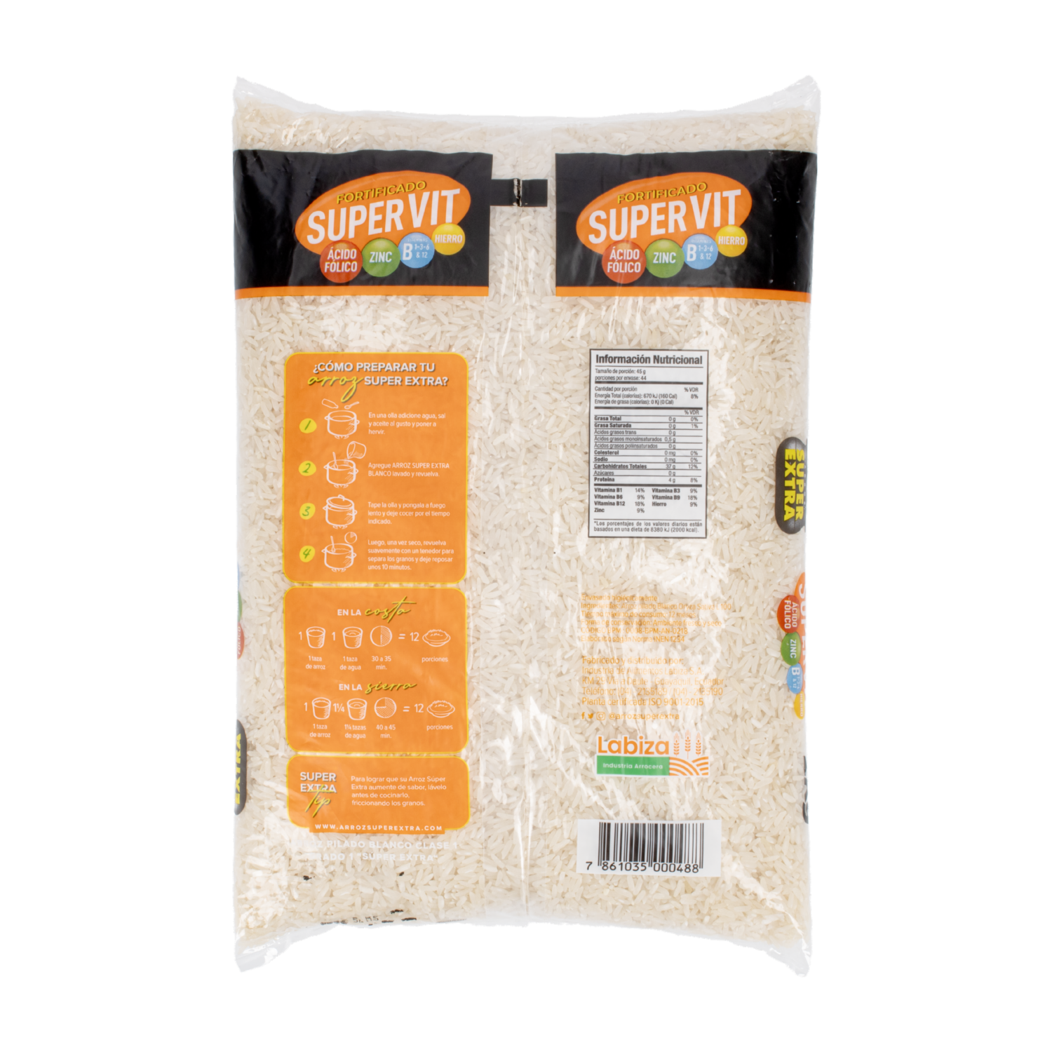 Arroz Fortificado Super Vitaminizado SUPER EXTRA 2000 G