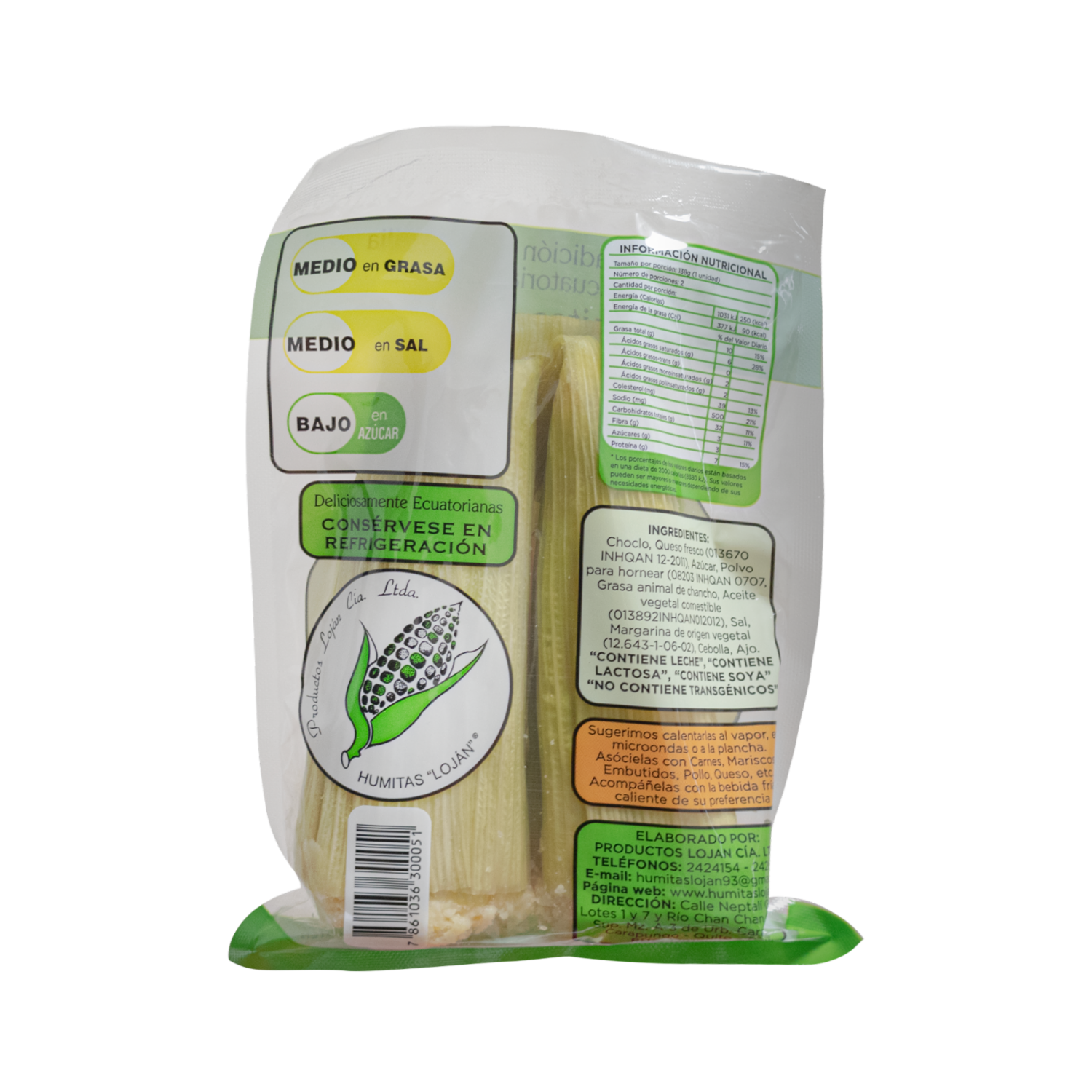 Humitas De Sal LOJÁN 2 Uds X 138 G