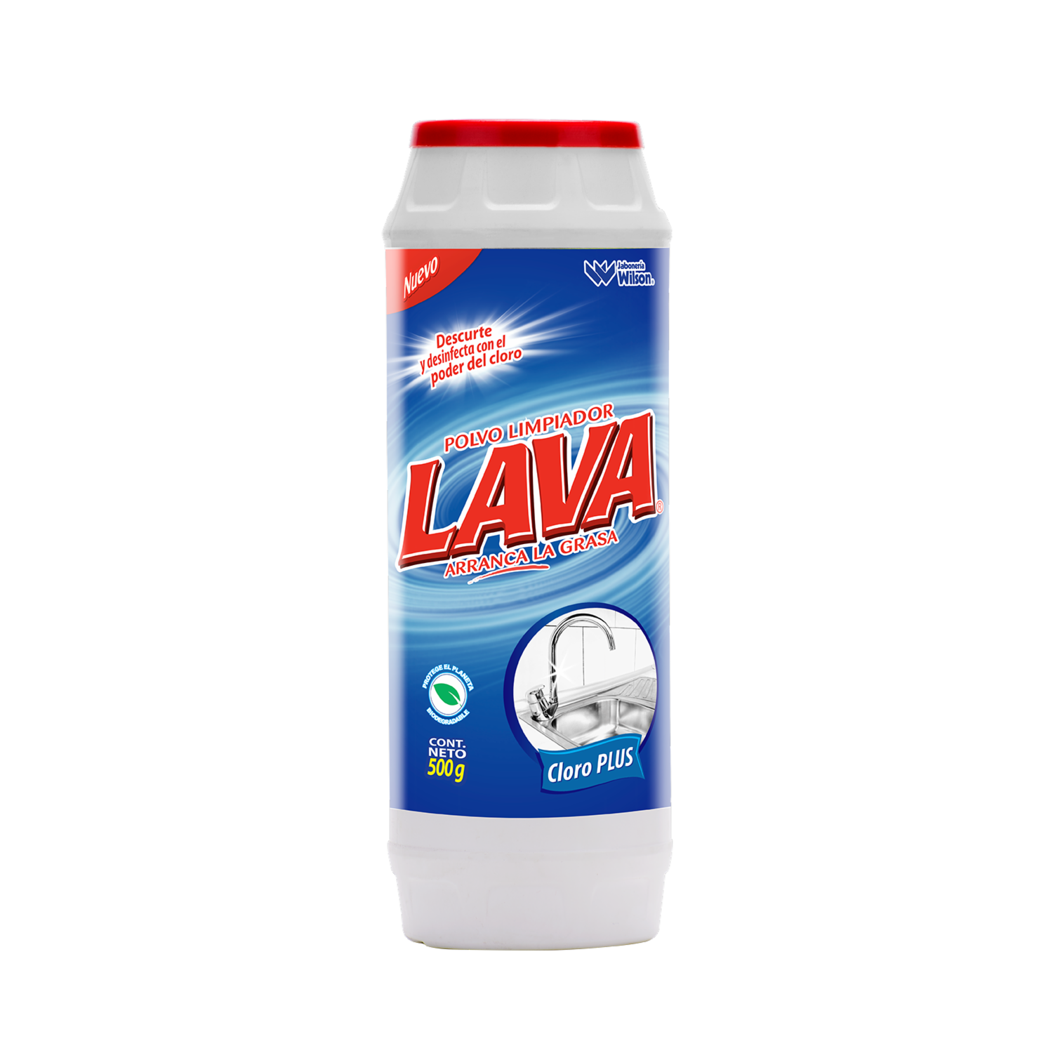 Polvo Limpiador Con Cloro LAVA 500 G