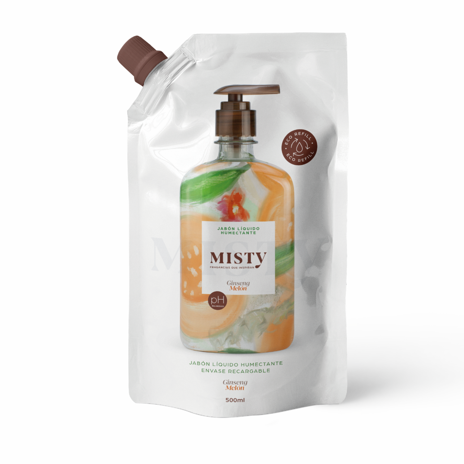 Jabón Líquido Ginseng Melón MISTY Doypack 500 Ml