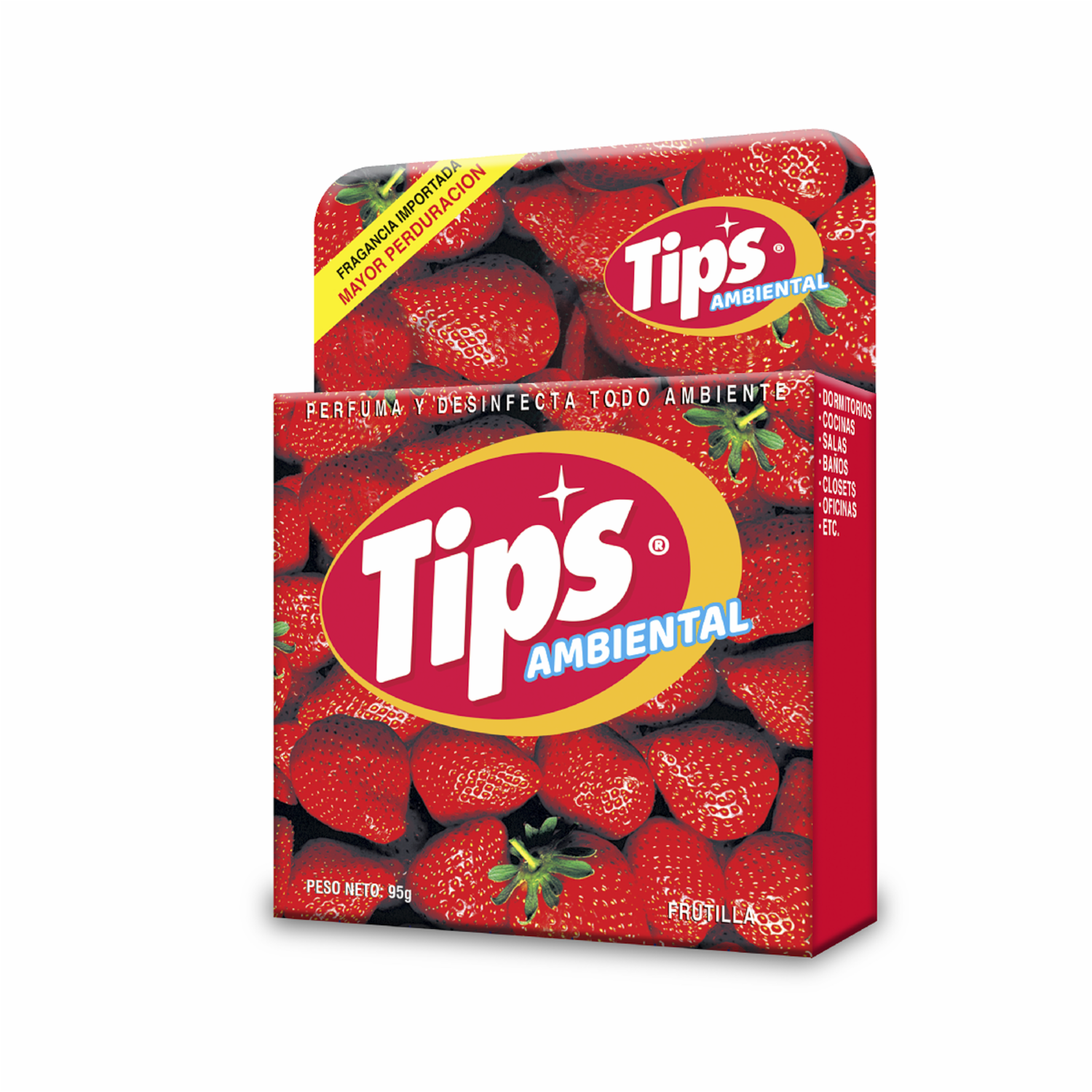 Desodorante Ambiental Frutilla TIPS 95 G