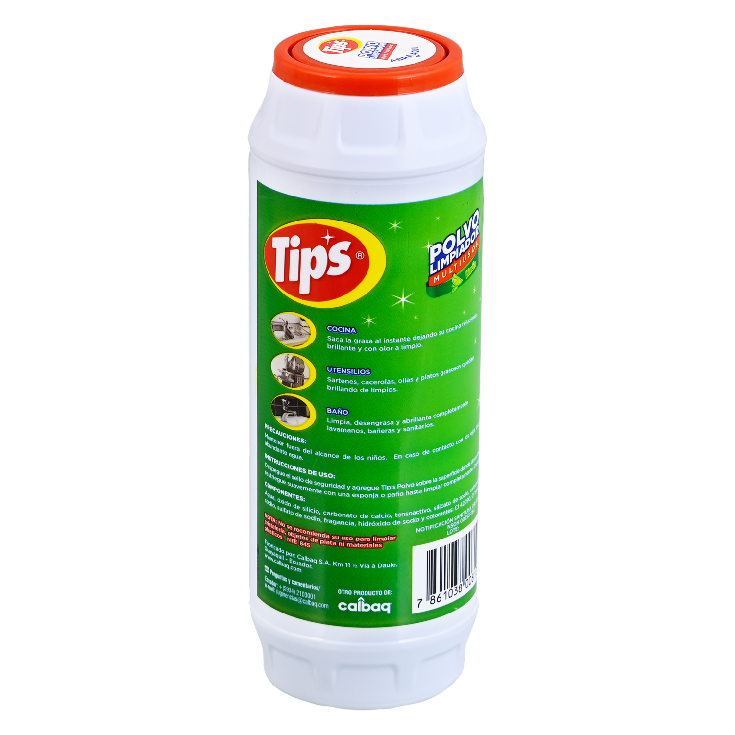 Limpiador En Polvo Aroma Limón TIPS 450 G