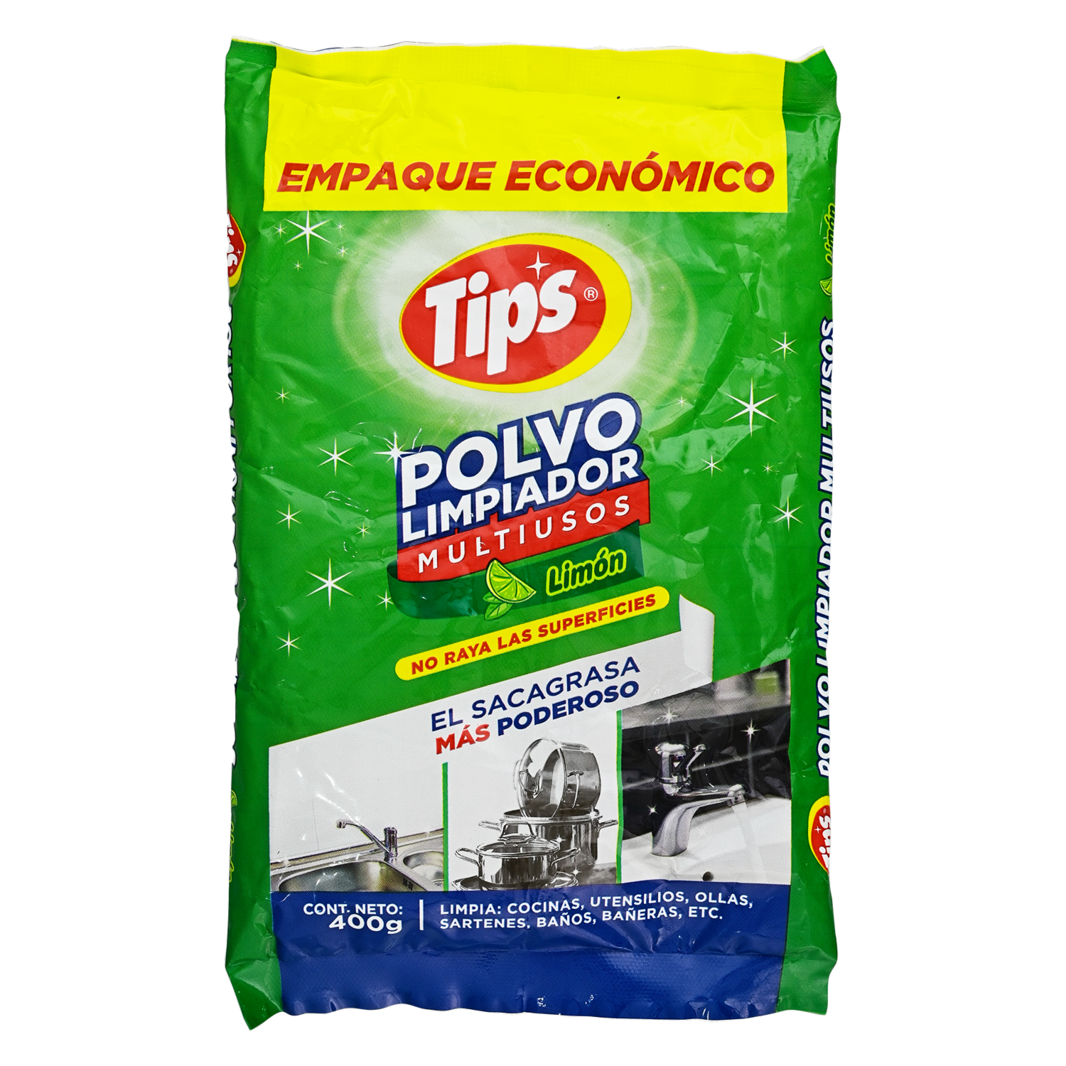 Limpiador En Polvo Aroma Limón TIPS 400 G
