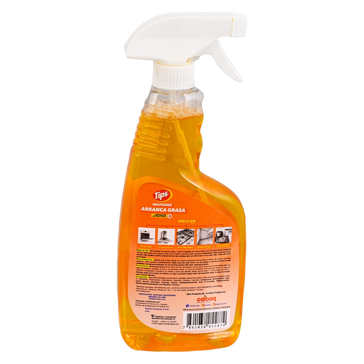 Desengrasante Multiusos De Naranja TIPS 500 Ml