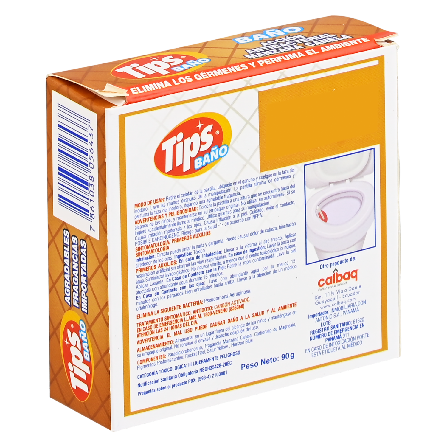 Limpiador De Baño Manzana/Canela TIPS 90 G