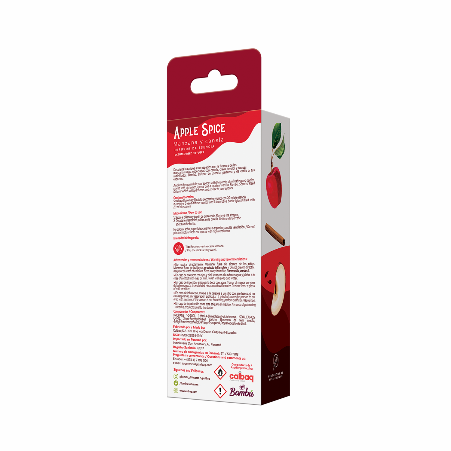 Difusor De Aroma Apple Spice BAMBÚ 20 Ml