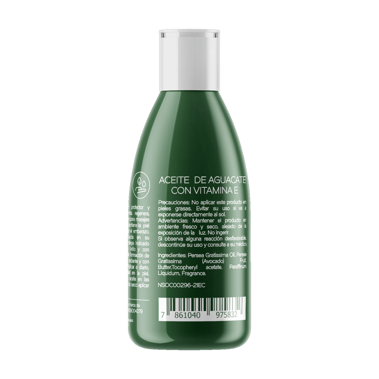 Aceite Cosmético De Aguacate STUDIO NUNA 60 Ml