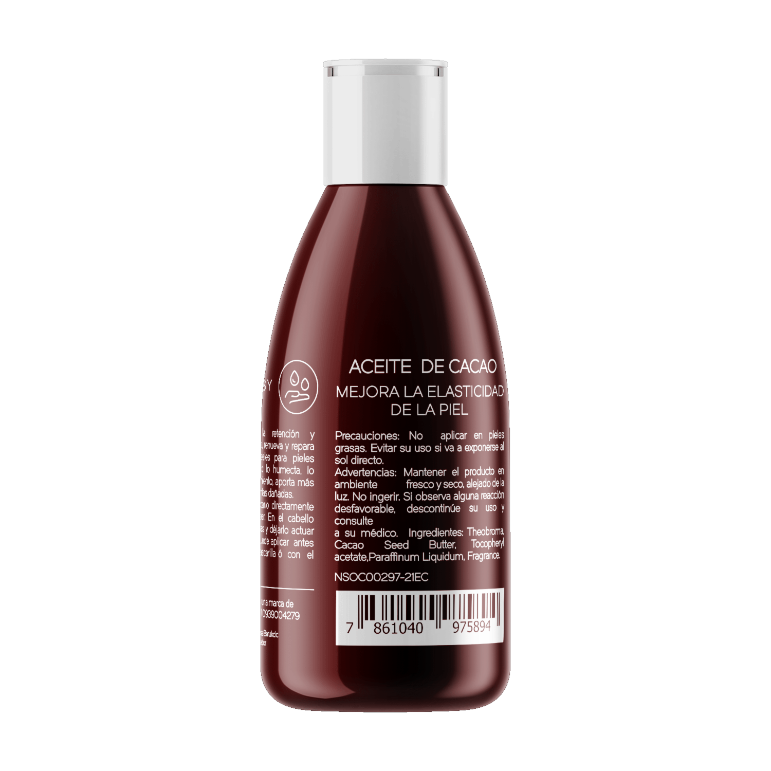 Aceite Cosmético De Cacao STUDIO NUNA 60 Ml
