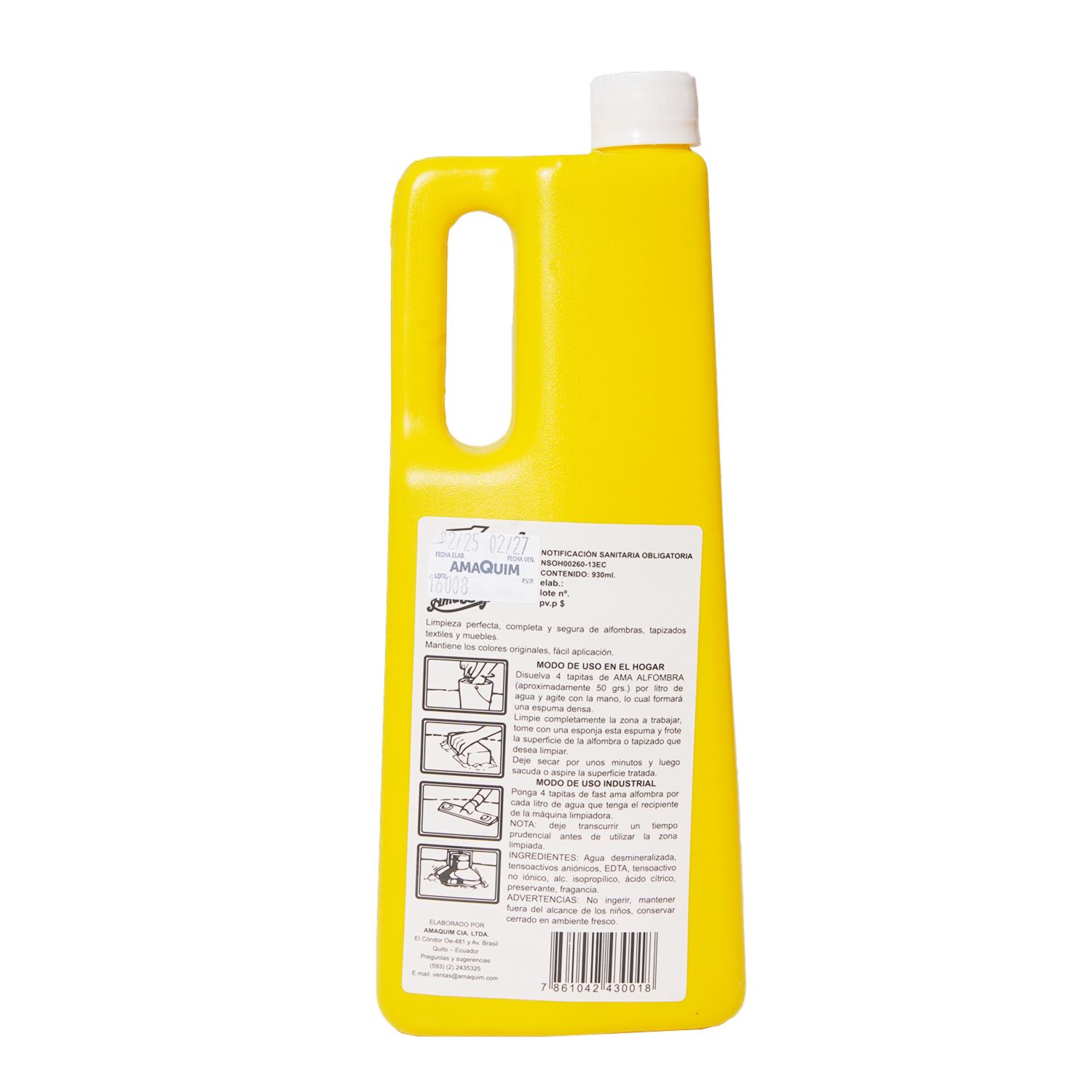 Limpiador De Alfombras FAST 930 Ml