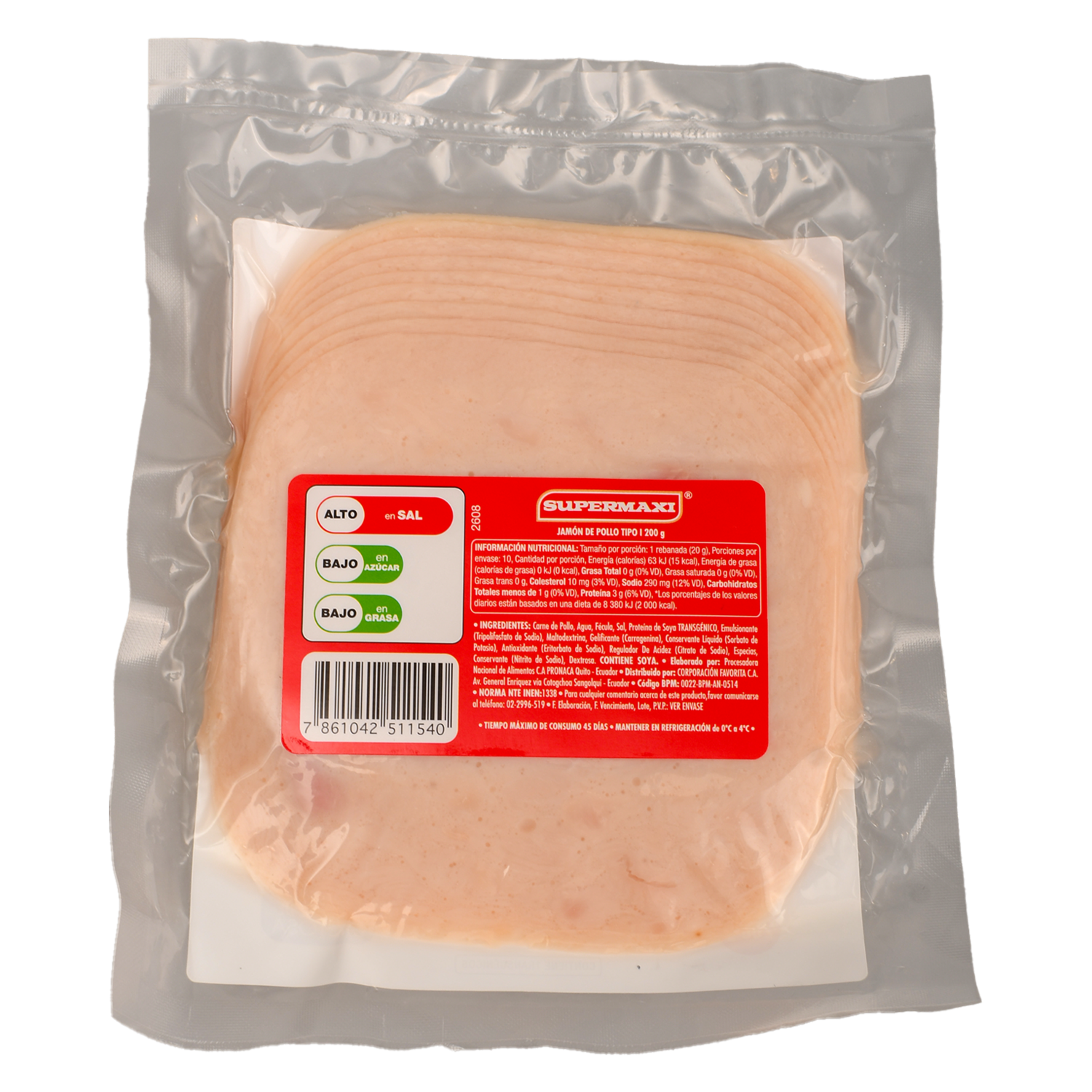 Jamón De Pollo SUPERMAXI 200G