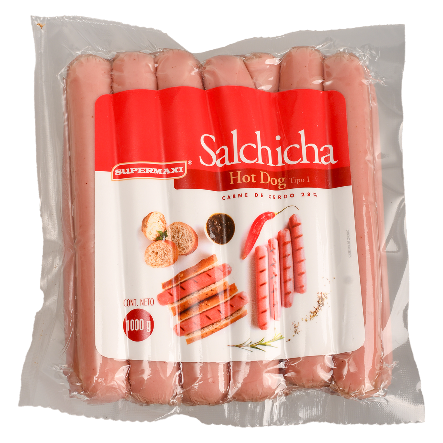 Salchicha Hot Dog SUPERMAXI 1000g