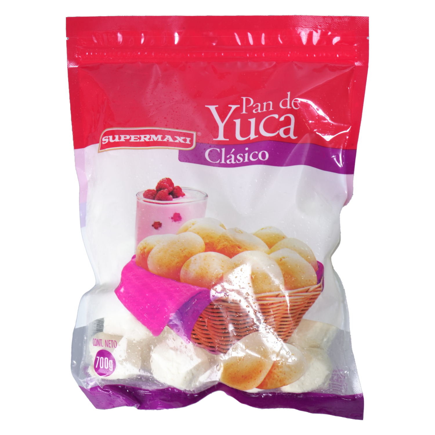 Pan De Yuca Clásico Congelado Con Queso Sin Gluten SUPERMAXI 700 G
