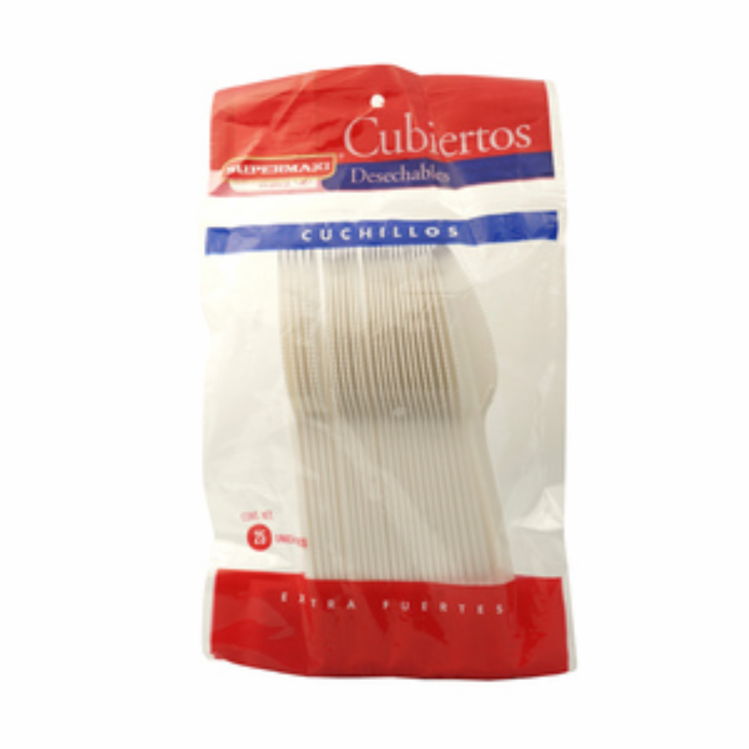 Cuchillo De Alimentos Blanco SUPERMAXI 25 U