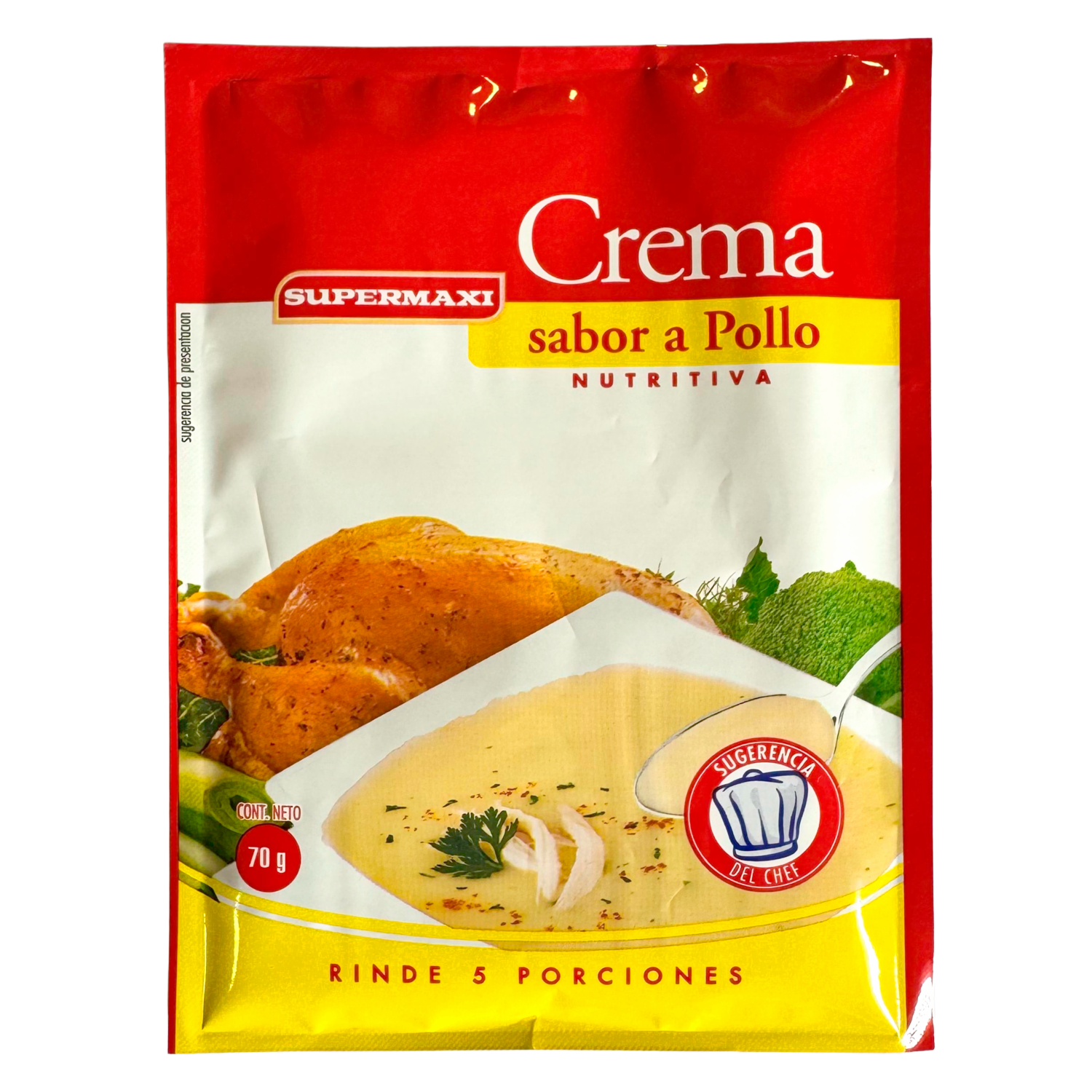 Crema Instantánea De Pollo SUPERMAXI 70 G