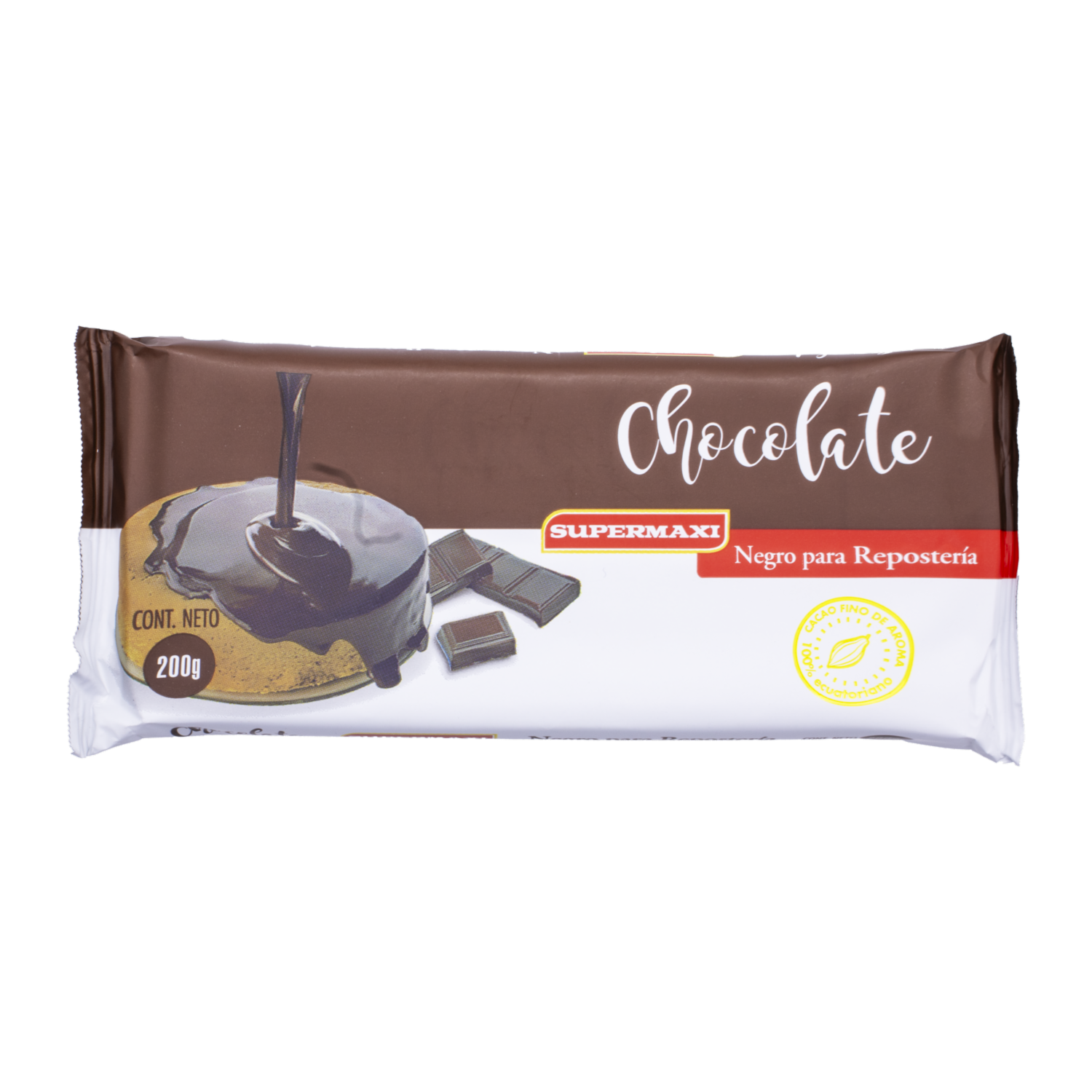 Chocolate Negro Para Repostería SUPERMAXI 200 G