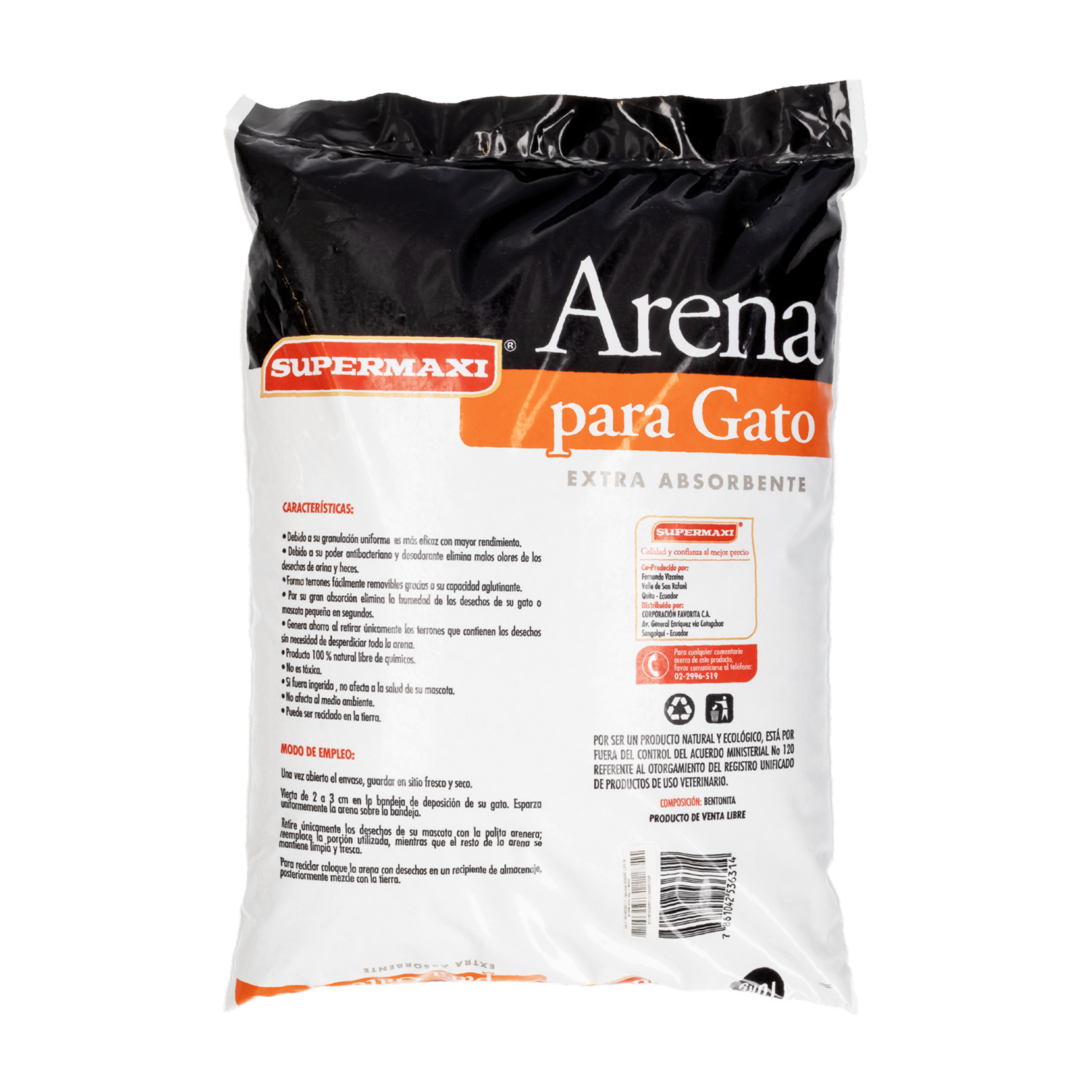 Arena Para Gatos Para Gatos SUPERMAXI 10 Kg