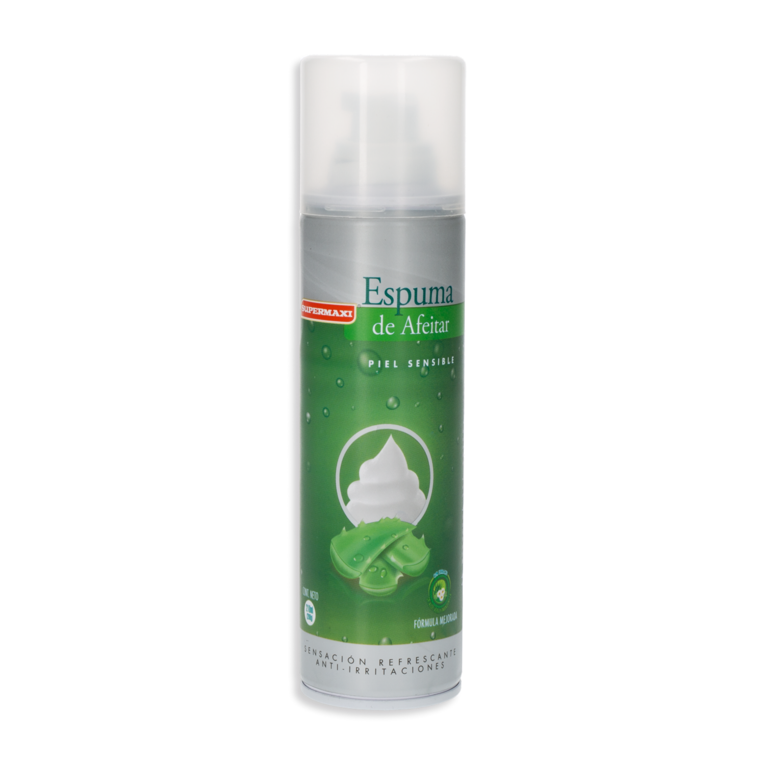 Espuma De Afeitar Piel Sensible SUPERMAXI 210 Ml