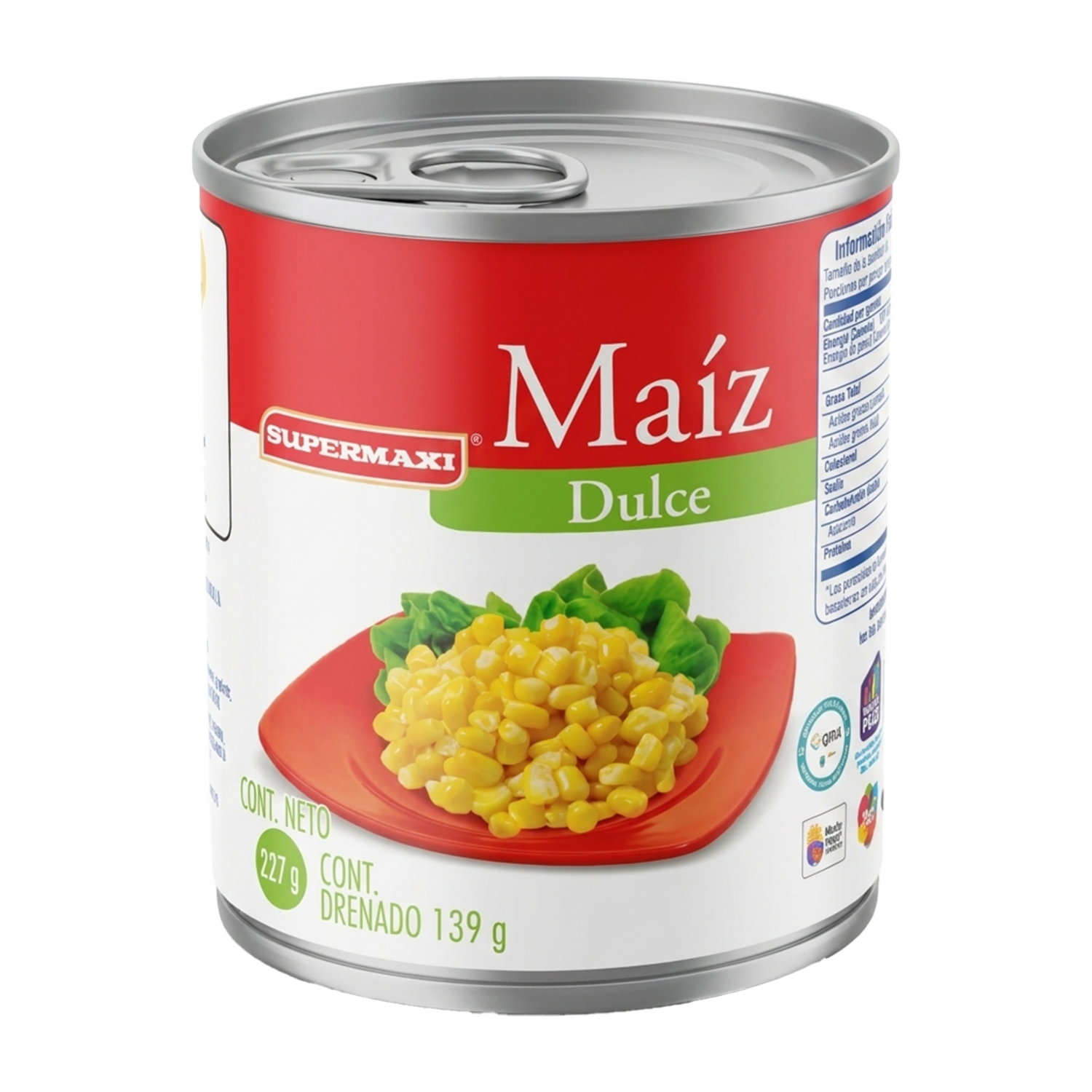 Maíz Dulce Enlatado SUPERMAXI 227 G