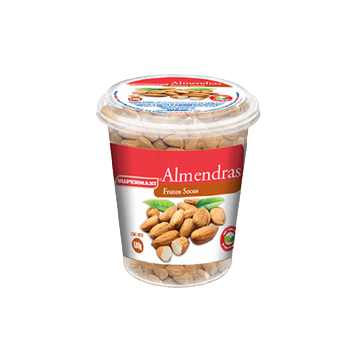 Almendras En Tarrina Grande SUPERMAXI 580 G
