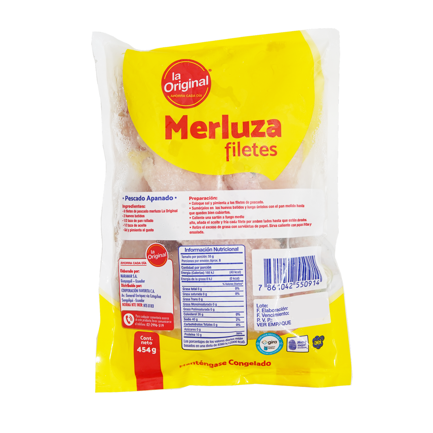 Filete Merluza LA ORIGINAL 454 G
