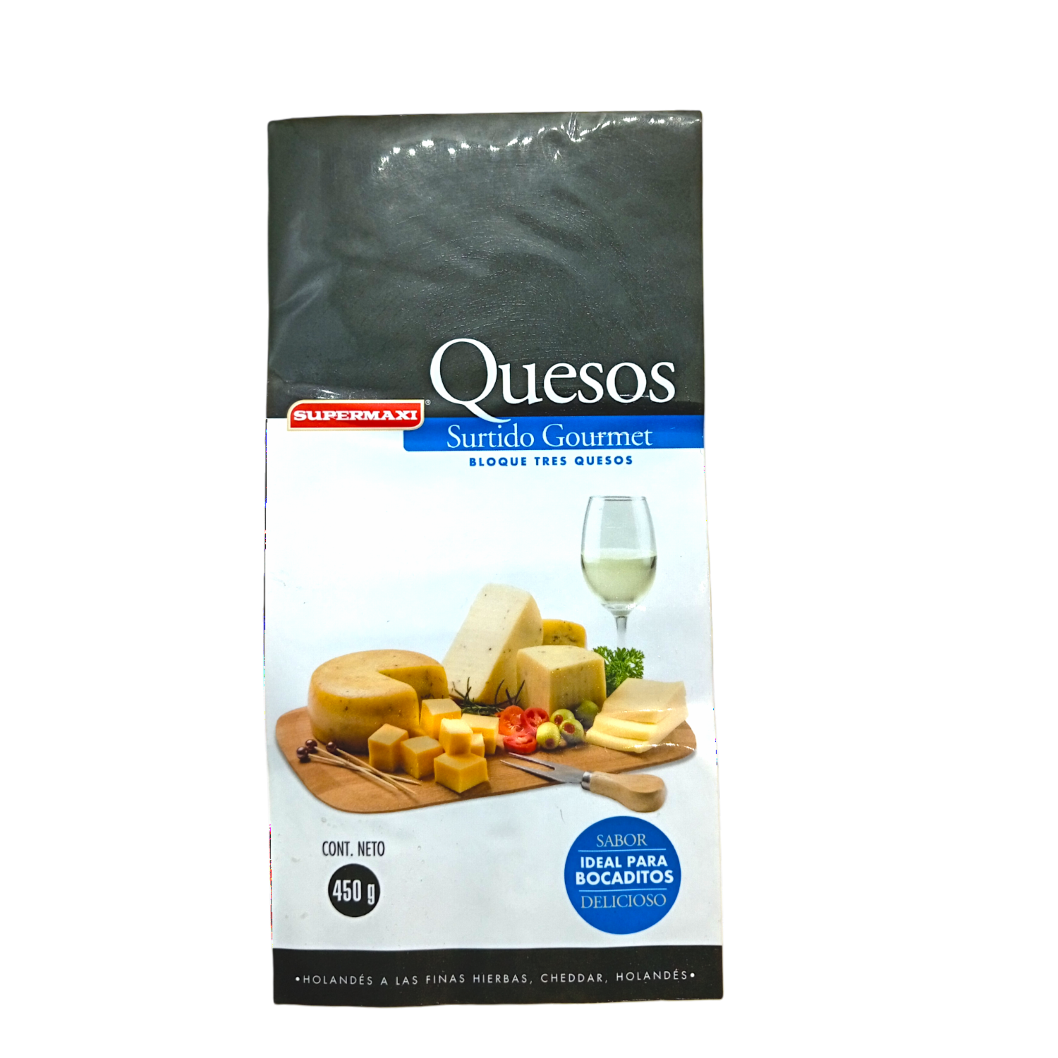 Queso Surtido Gourmet en Barras SUPERMAXI 450 G