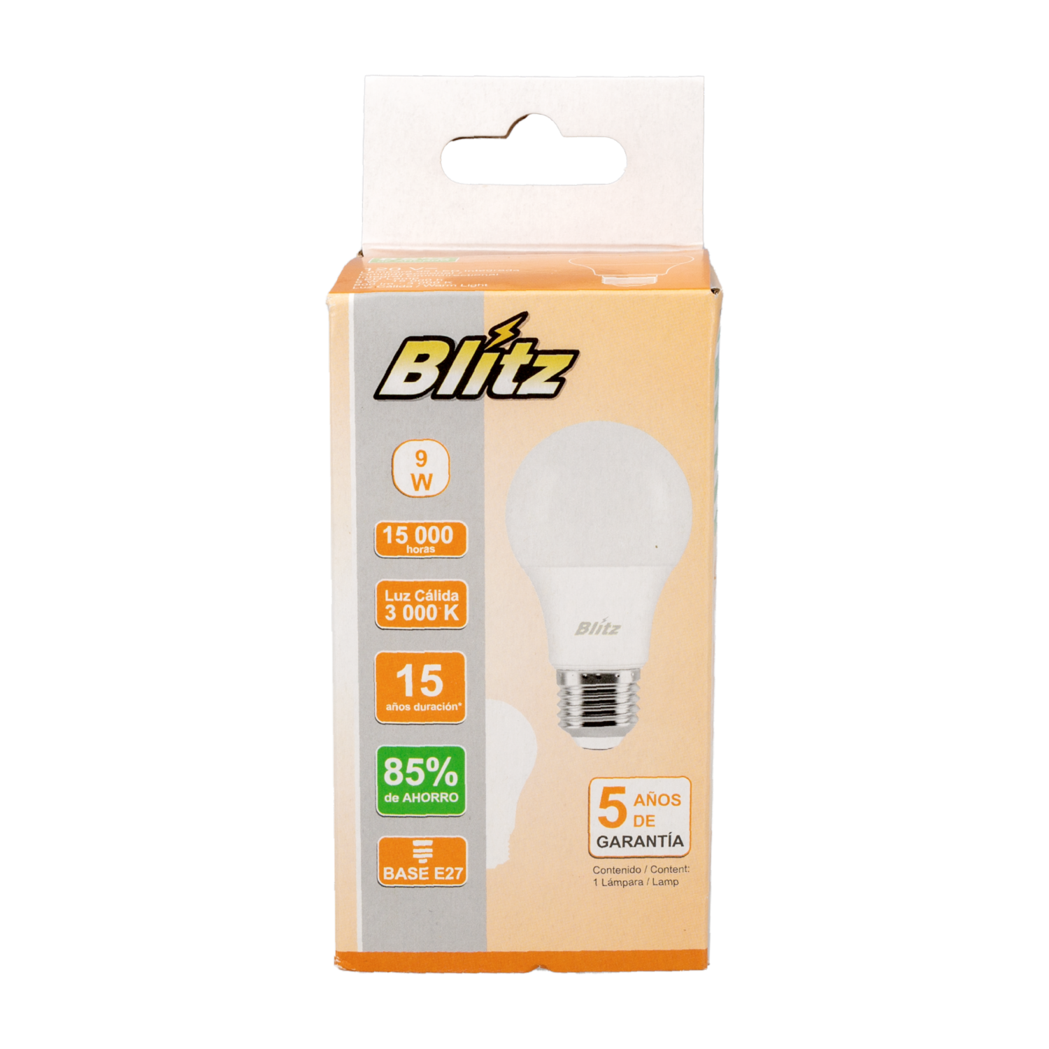 Foco Led Value Luz Cálida De 9W/830 BLÍTZ Unidad