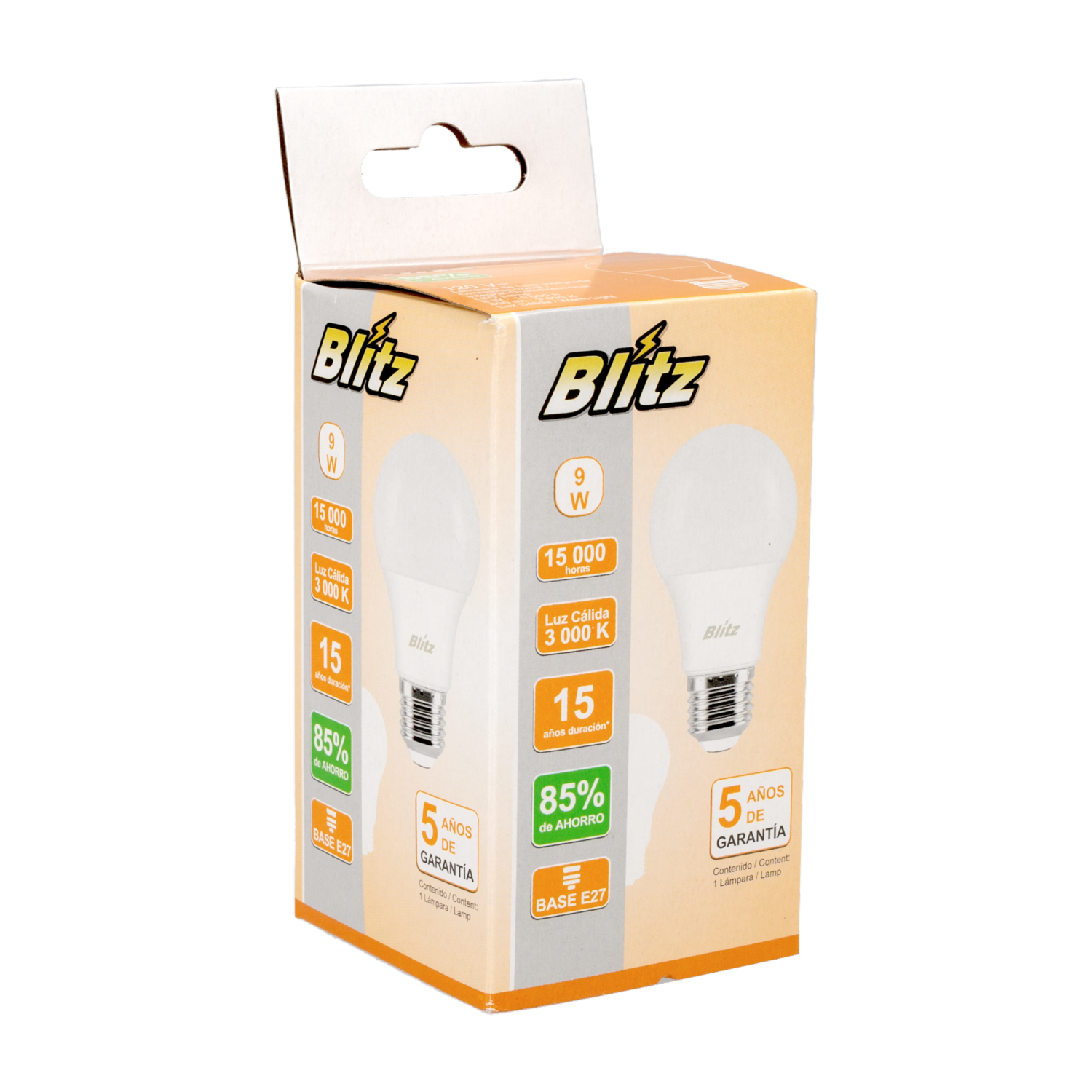 Foco Led Value Luz Cálida De 9W/830 BLÍTZ Unidad