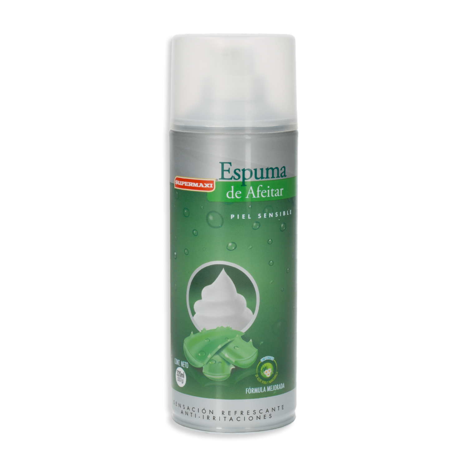 Espuma De Afeitar Piel Sensible SUPERMAXI 320 Ml