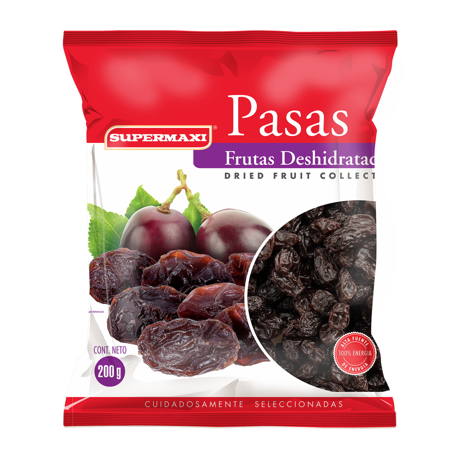 Pasas Empacadas SUPERMAXI 200 G