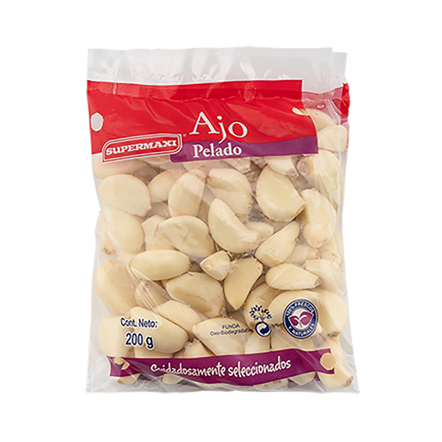 Ajo Empacado Pelado Pequeño SUPERMAXI 200G
