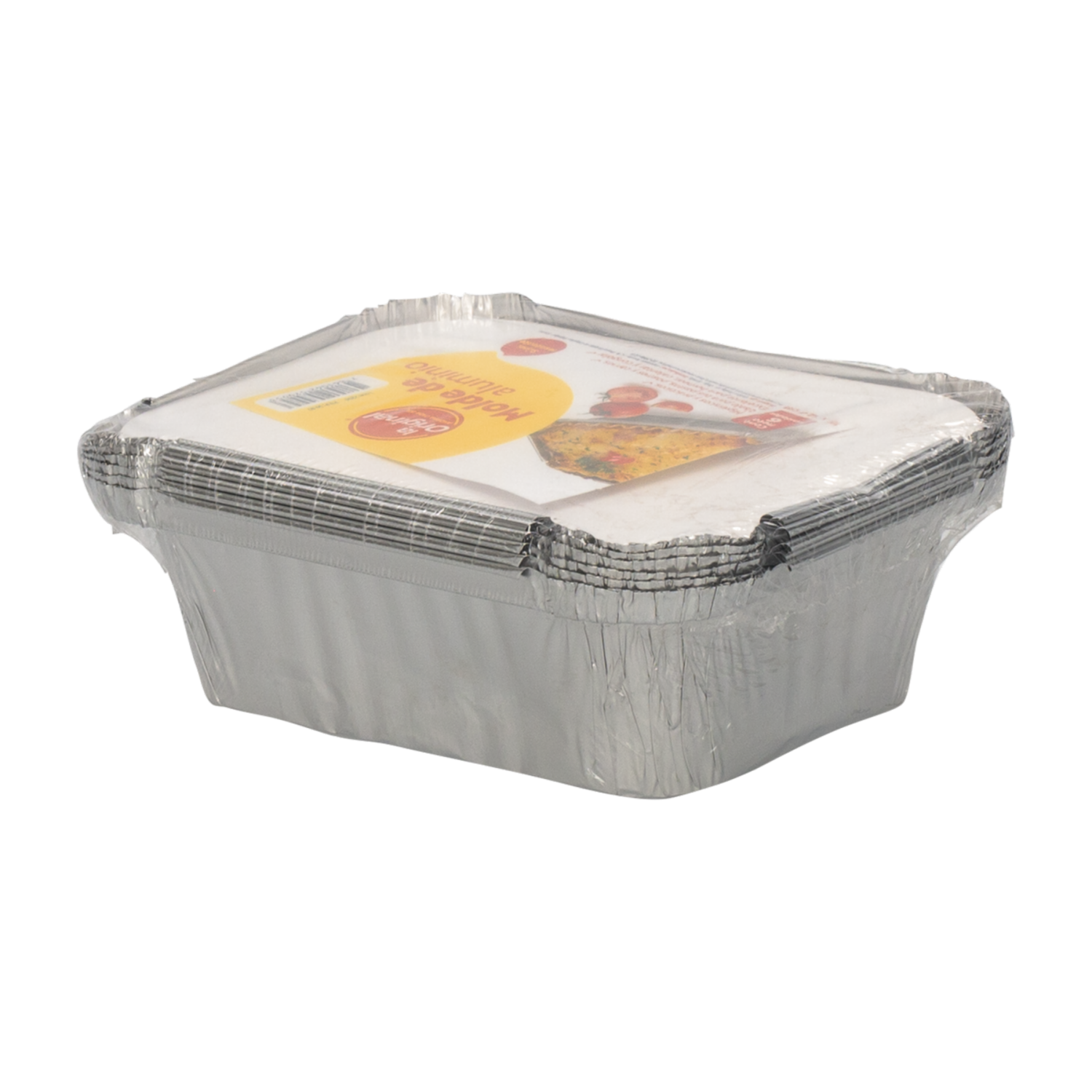 Molde De Aluminio Con Tapa Mediano LA ORIGINAL 6 Uds