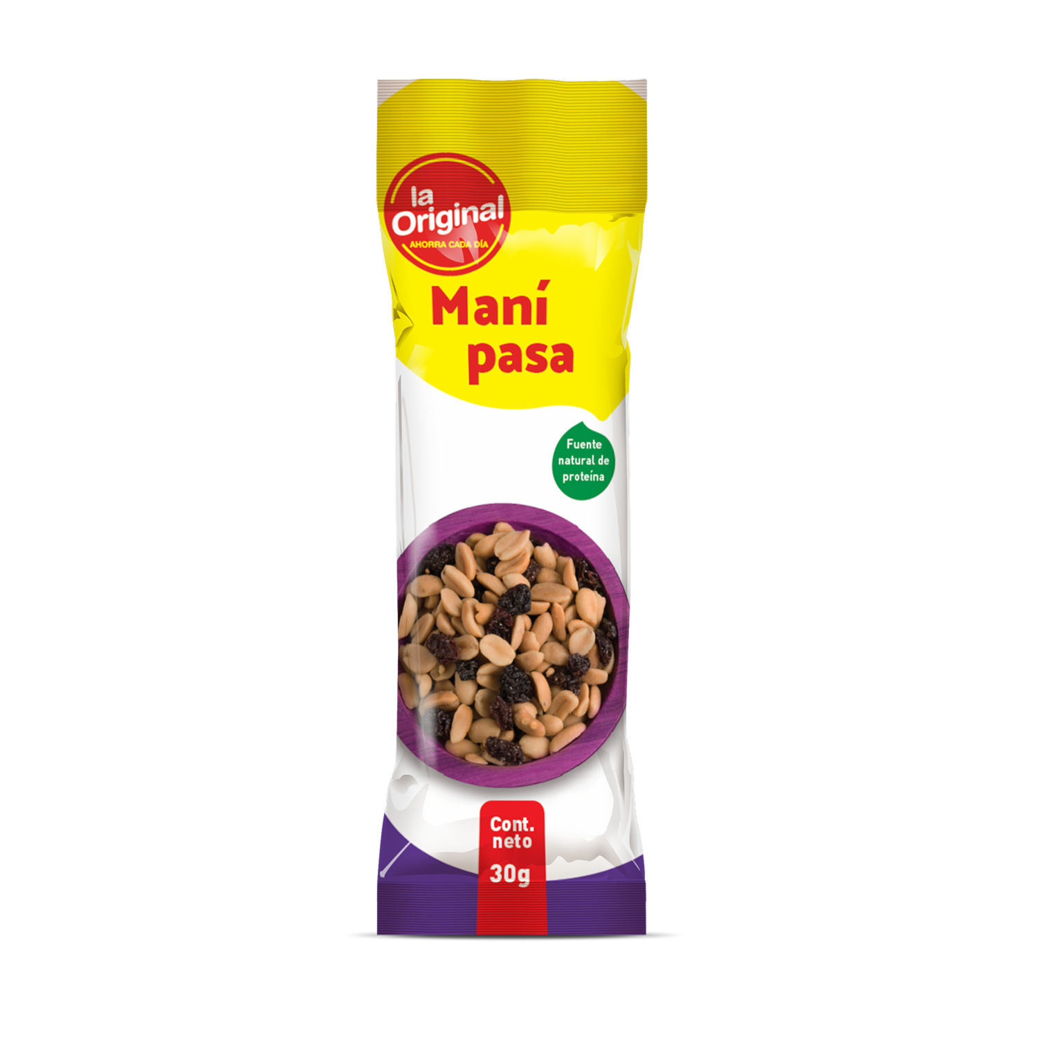 Mix Frutos Secos Maní Y Pasas LA ORIGINAL 30 G