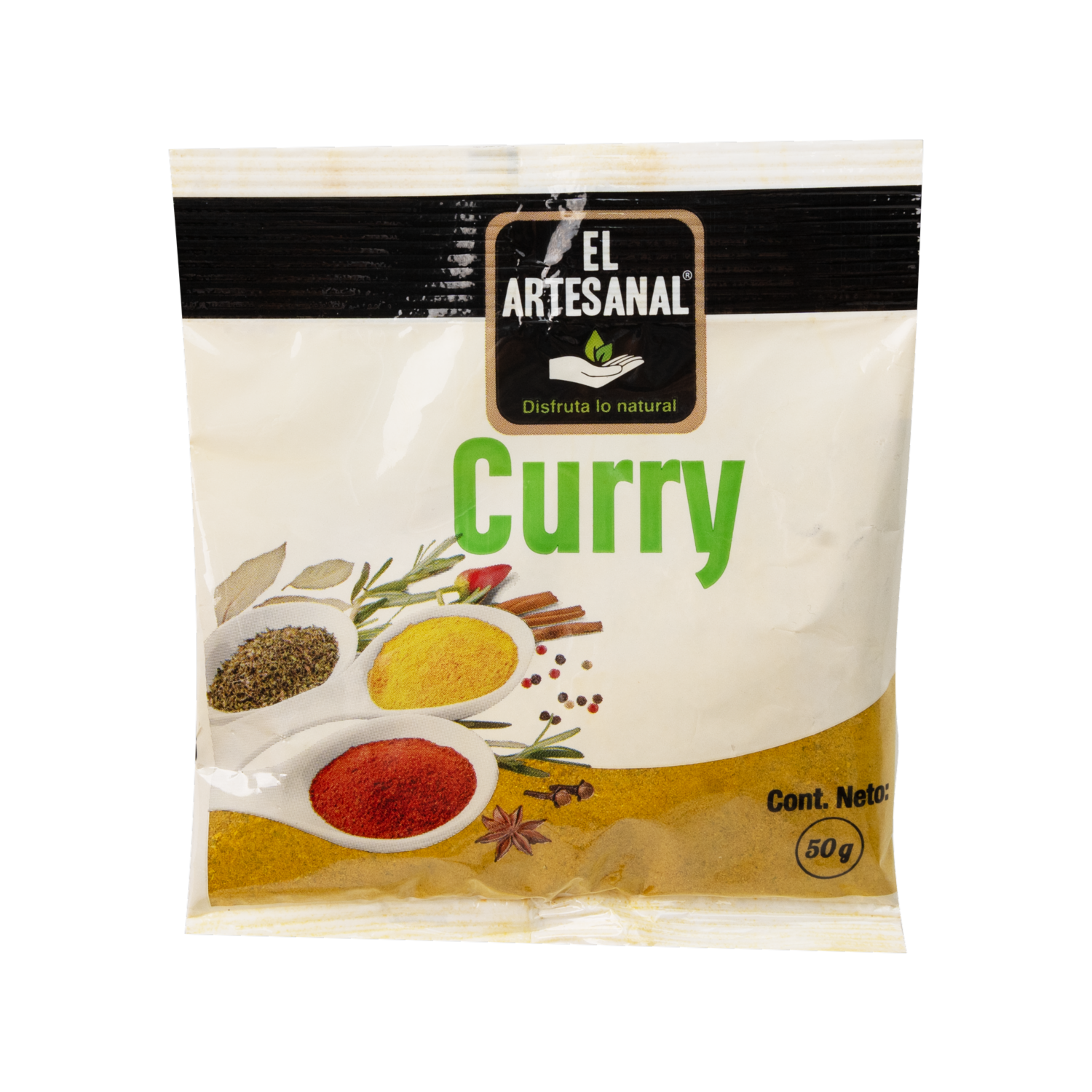Curry Condimento En Funda EL ARTESANAL 50 G