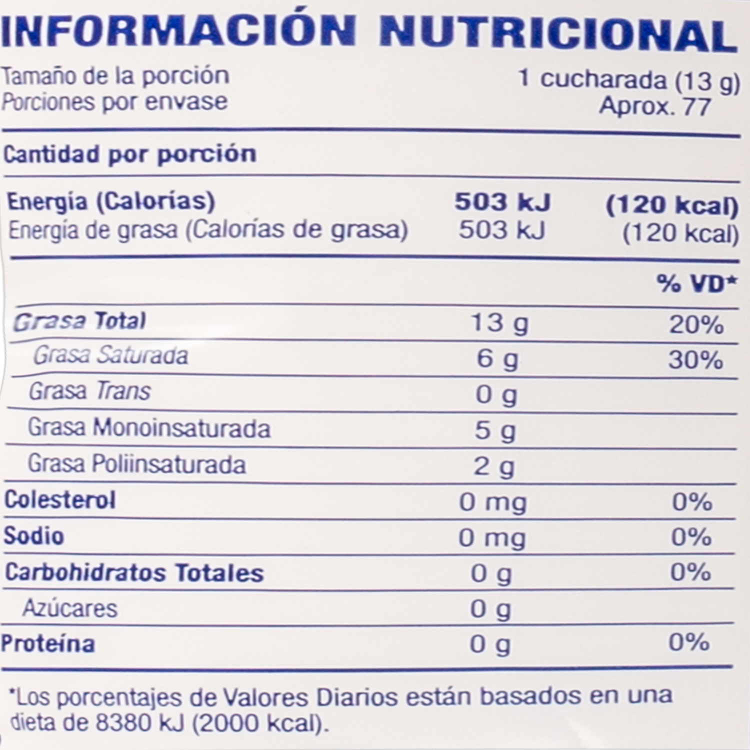 Manteca Vegetal LA ORIGINAL 1 000 G