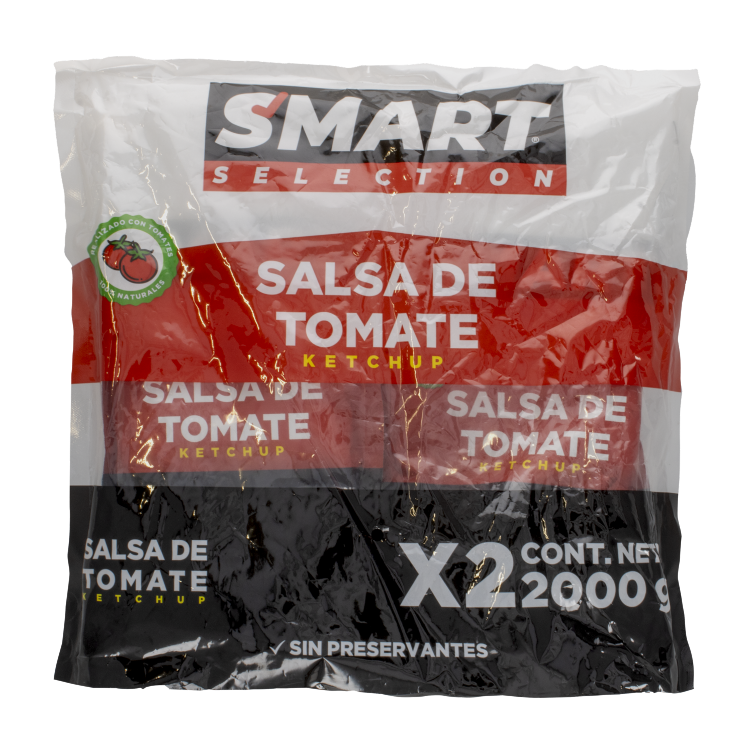 Salsa De Tomate Tradicional SMART SELECTION Pack X2 X 1000 G