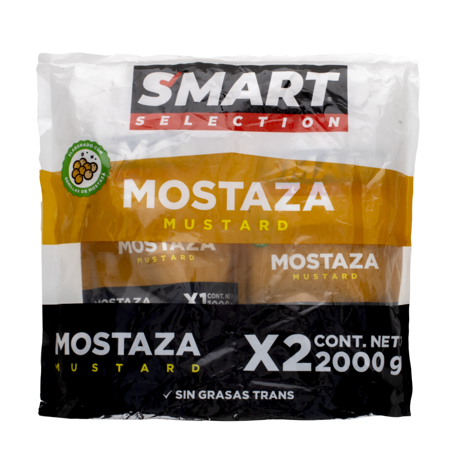 Mostaza Tradicional SMART SELECTION Pack X2 X 1000 G