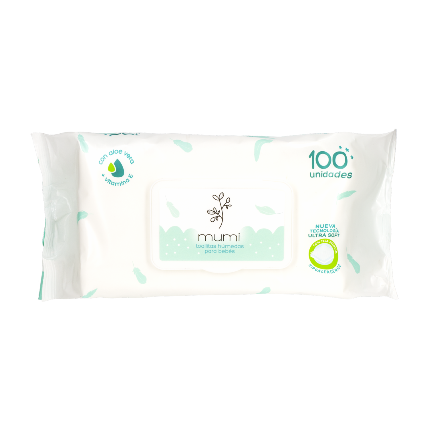 Pañitos Húmedos Para Bebés MUMI X 100 Uds