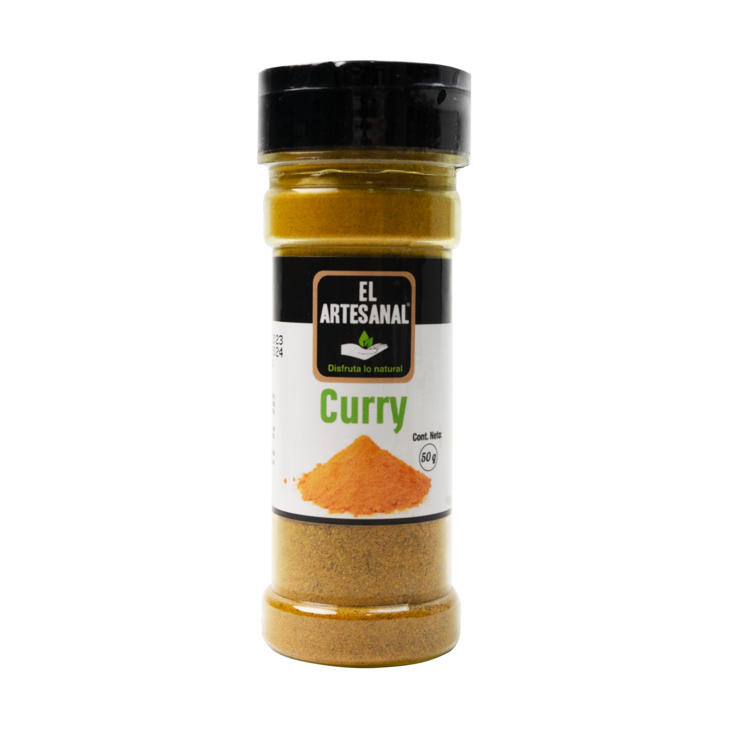 Curry Natural En Frasco EL ARTESANAL 50 G