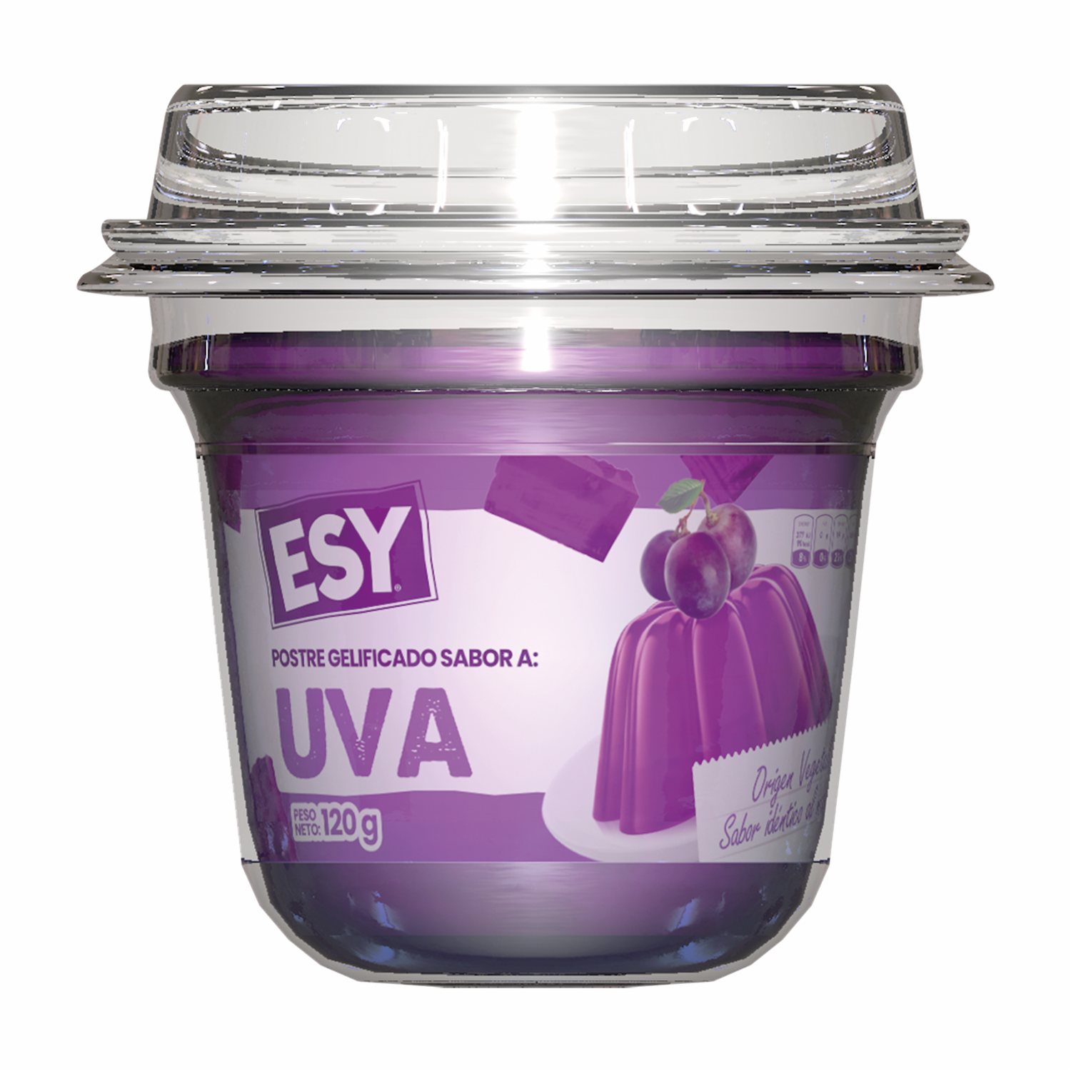 Gelatina Lista Sabor A Uva Vaso ESY 120 G